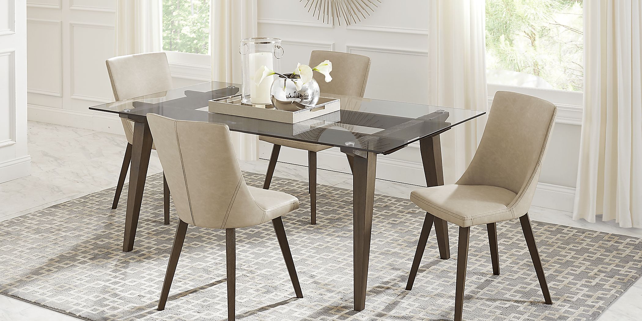 Archer Place Brown 5 Pc Dining Room