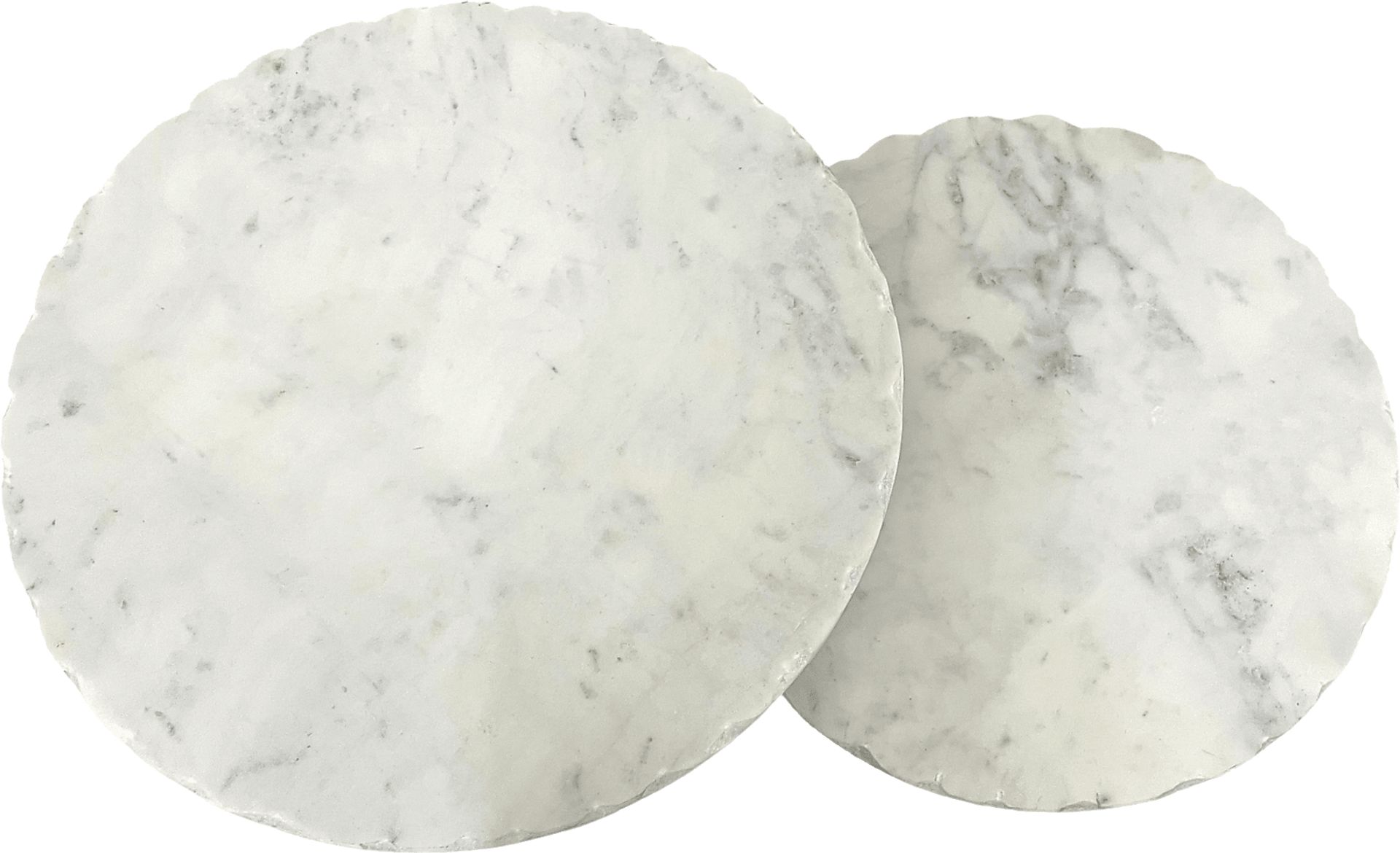 Lunette White Nesting Accent Tables, Set of 2 - Image 2