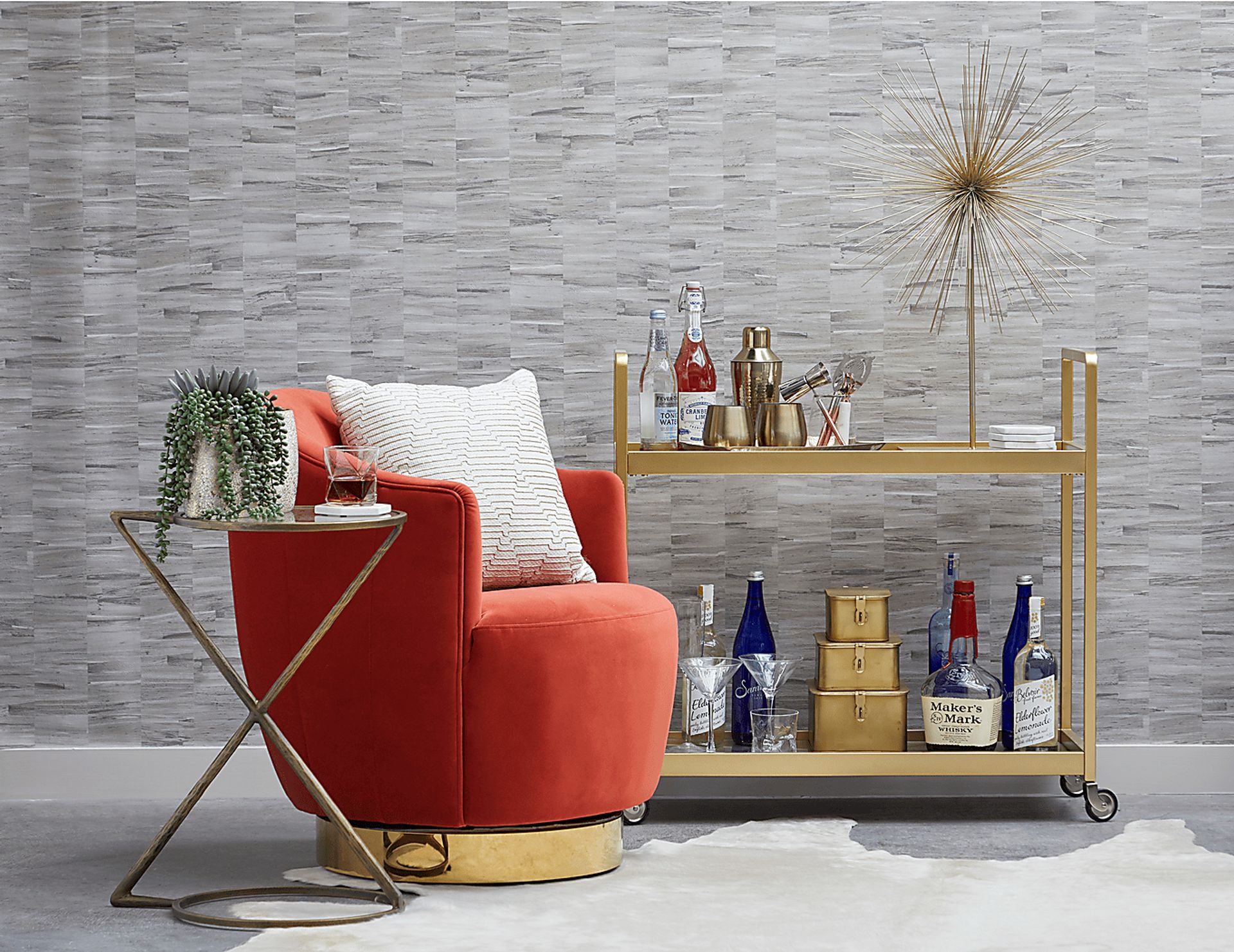 Lunnetta Gold End Table - Image 7