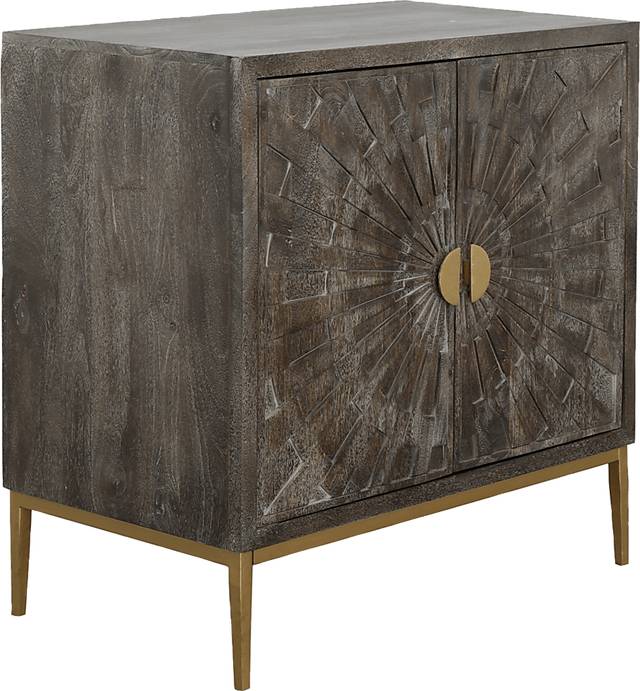 Lunow Gray Accent Cabinet - Thumbnail - Image 1