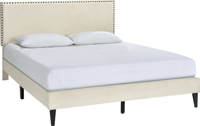 Lunsford Beige King Bed - Thumbnail - Image 1