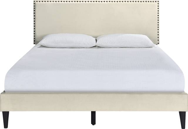 Lunsford Beige Queen Bed - Thumbnail - Image 2