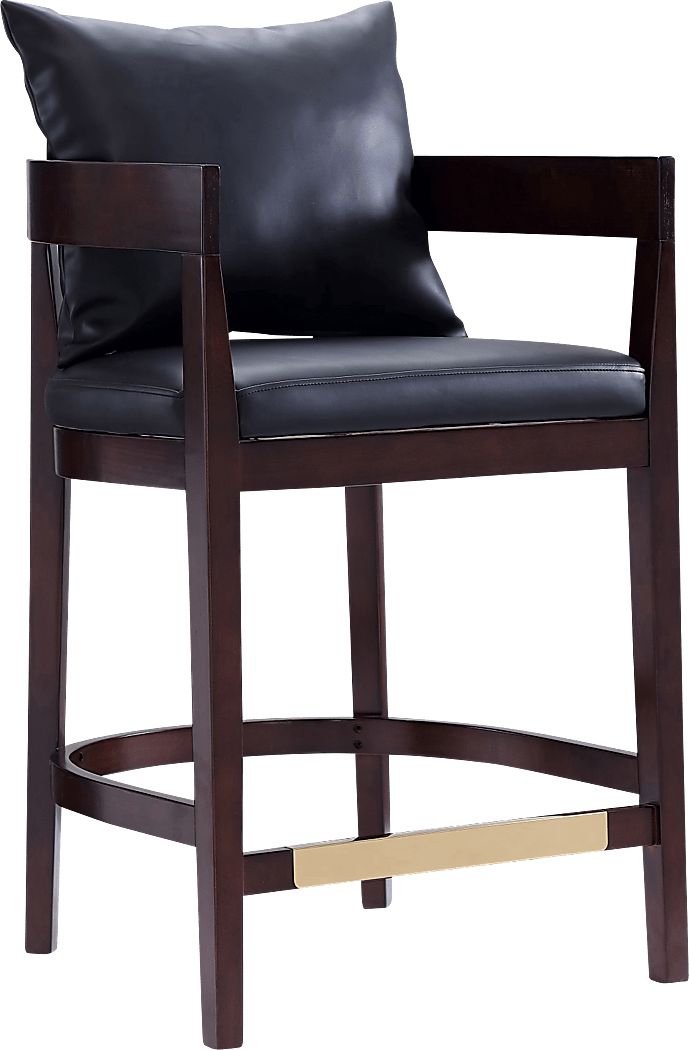 Lupen Black Counter Height Stool