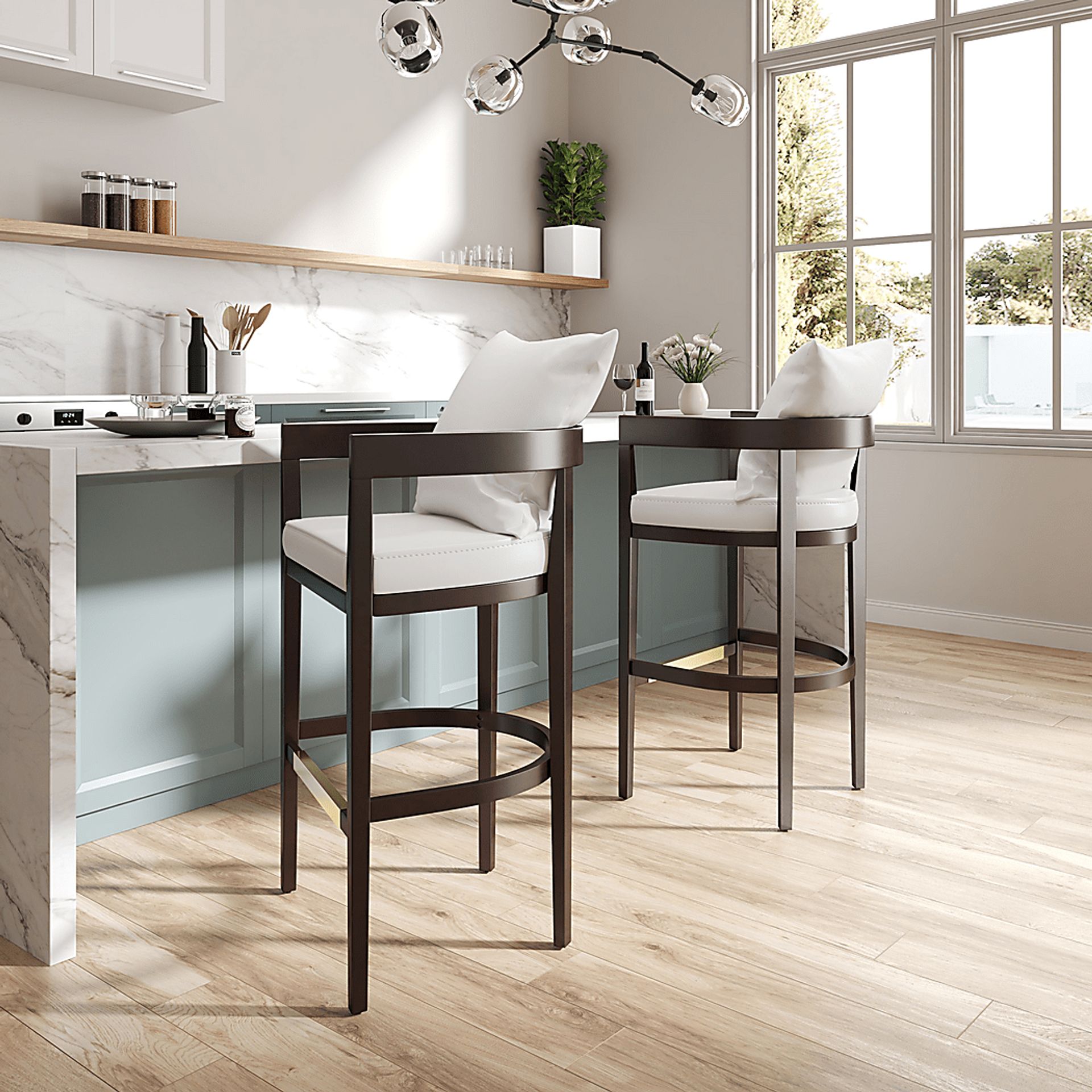 Lupen Ivory Barstool - Image 2