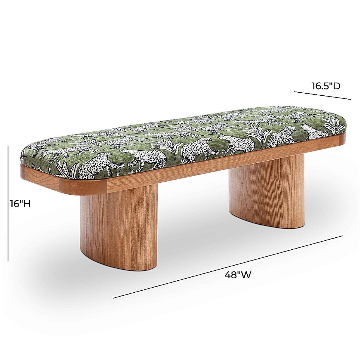 Lurene III Green Colors Polyester Fabric Accent Bench | Rooms to Go