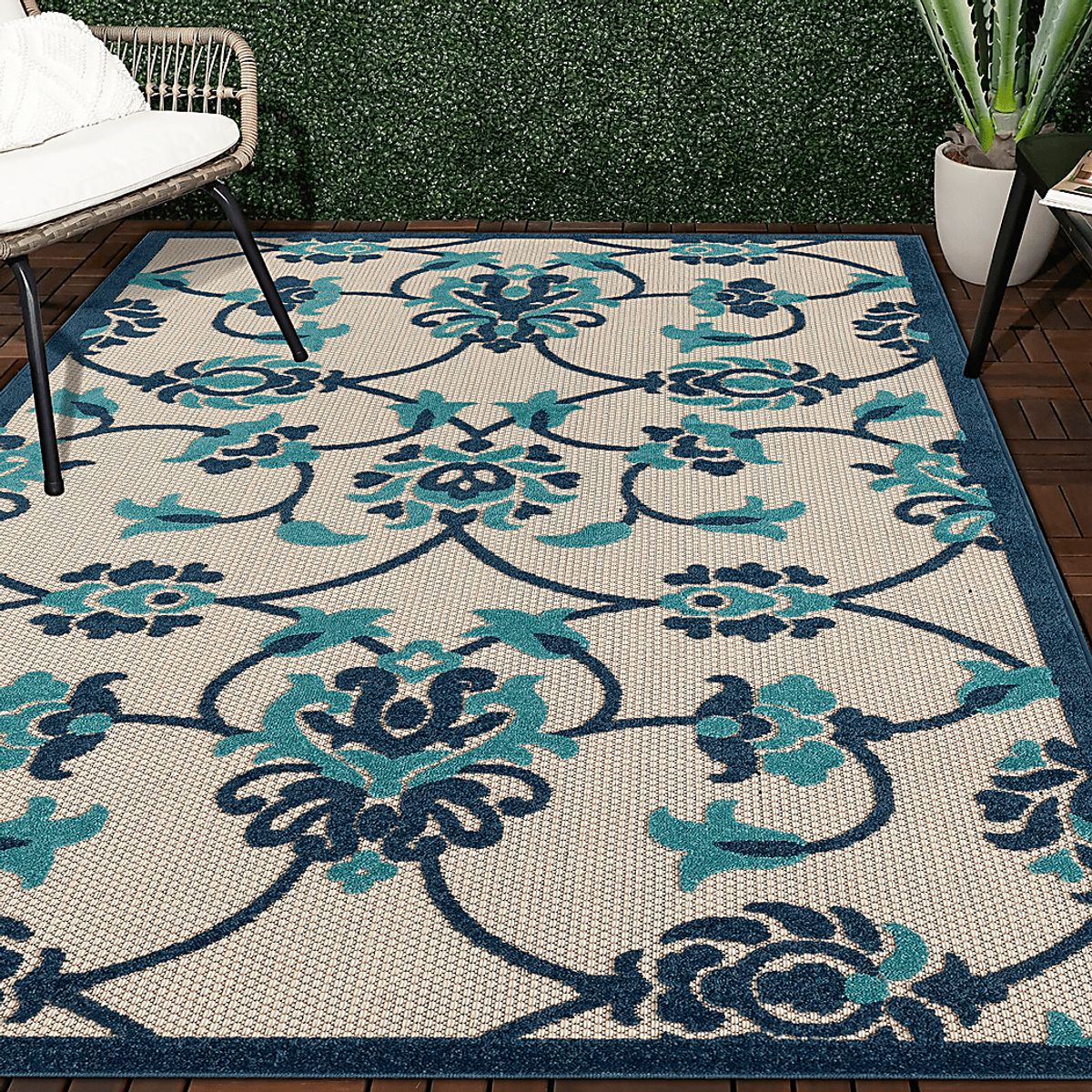 Lusetrie Multi,Navy Blue,Multi Rugs | Rooms to Go