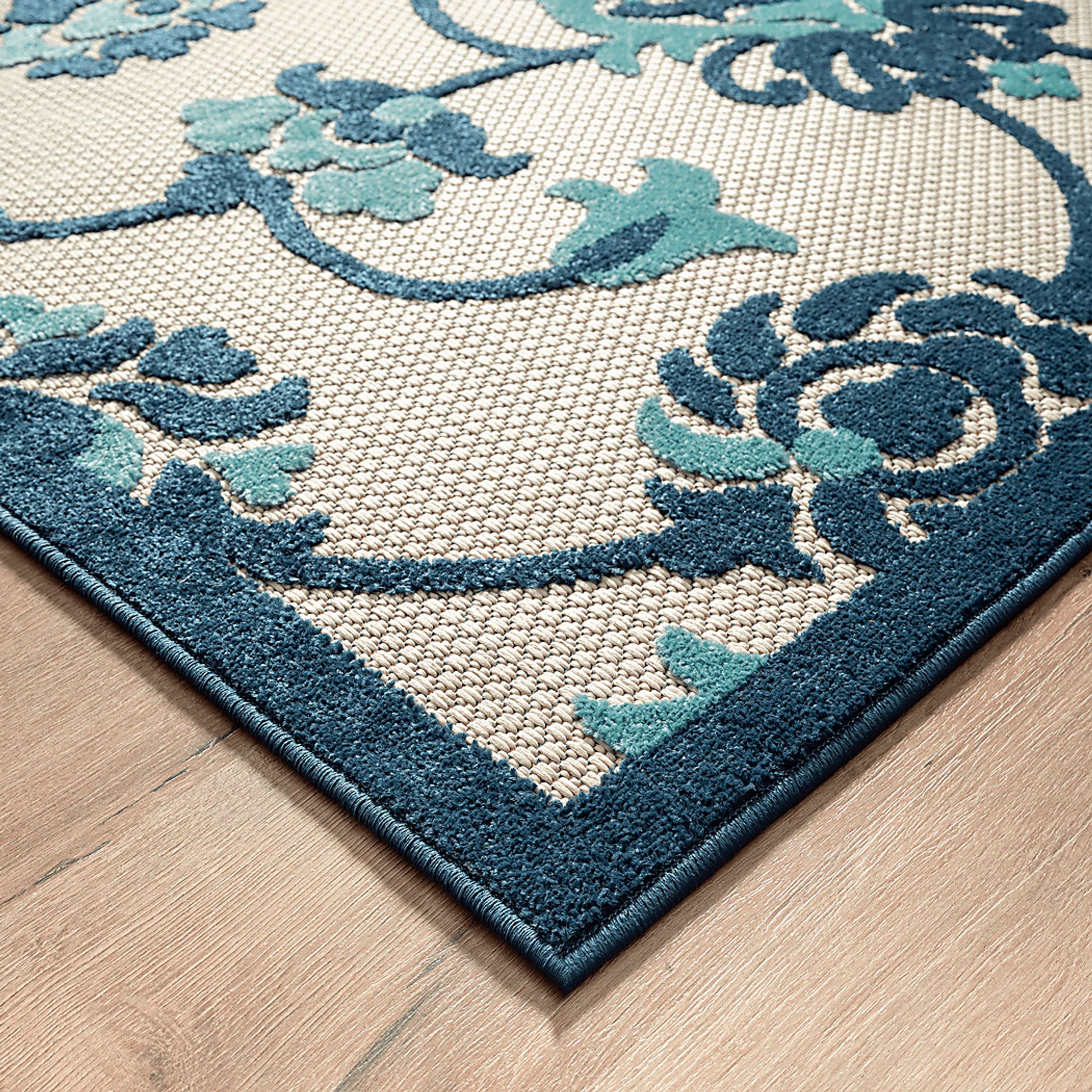 Lusetrie Navy/Multi 3'6 x 5'6 Indoor/Outdoor Rug - Image 4