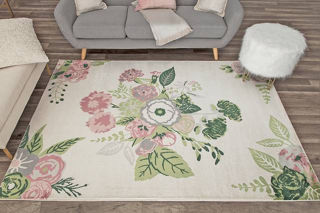 Lusila Ivory 5' x 7' Rug - Thumbnail - Image 3
