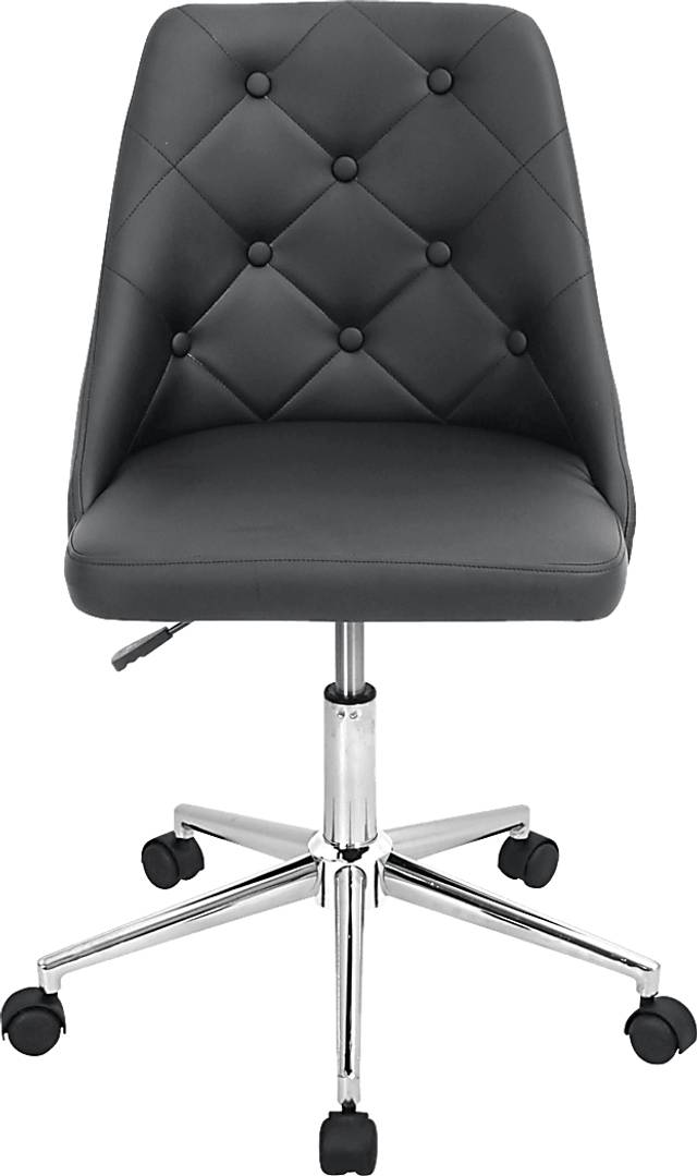 Luster Black Office Chair - Thumbnail - Image 2