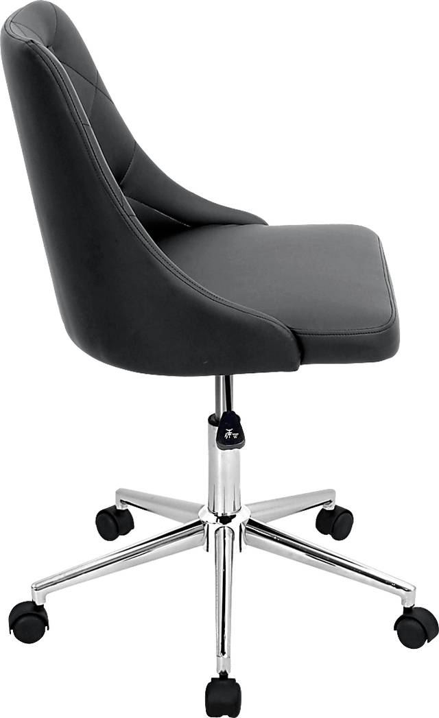 Luster Black Office Chair - Thumbnail - Image 3