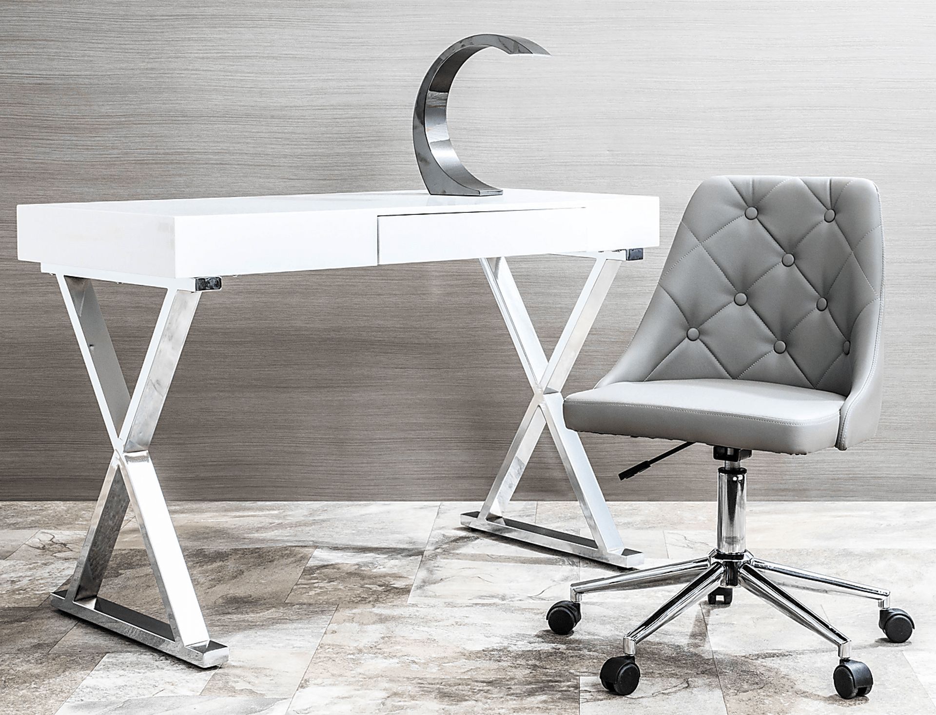 Luster White Desk - Image 6