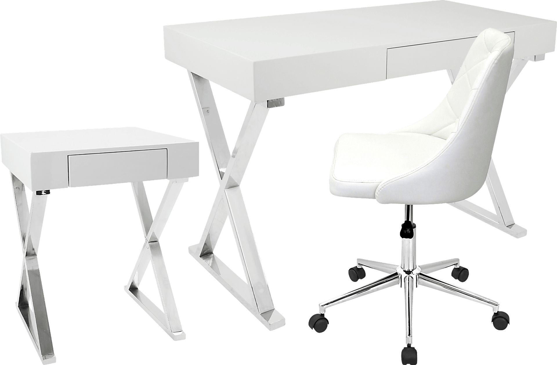 Luster White End Table - Image 2