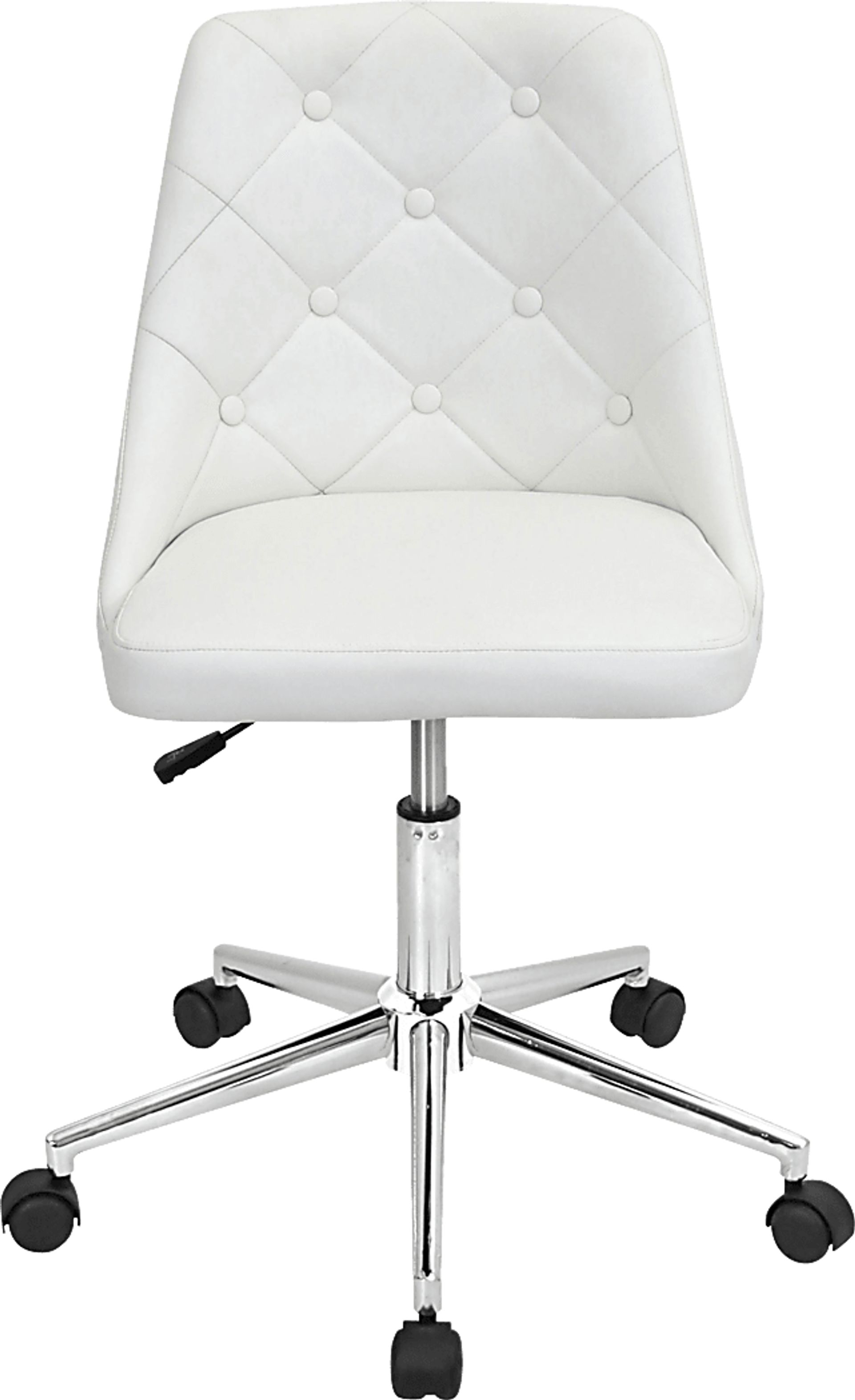 Luster White Office Chair - Image 2