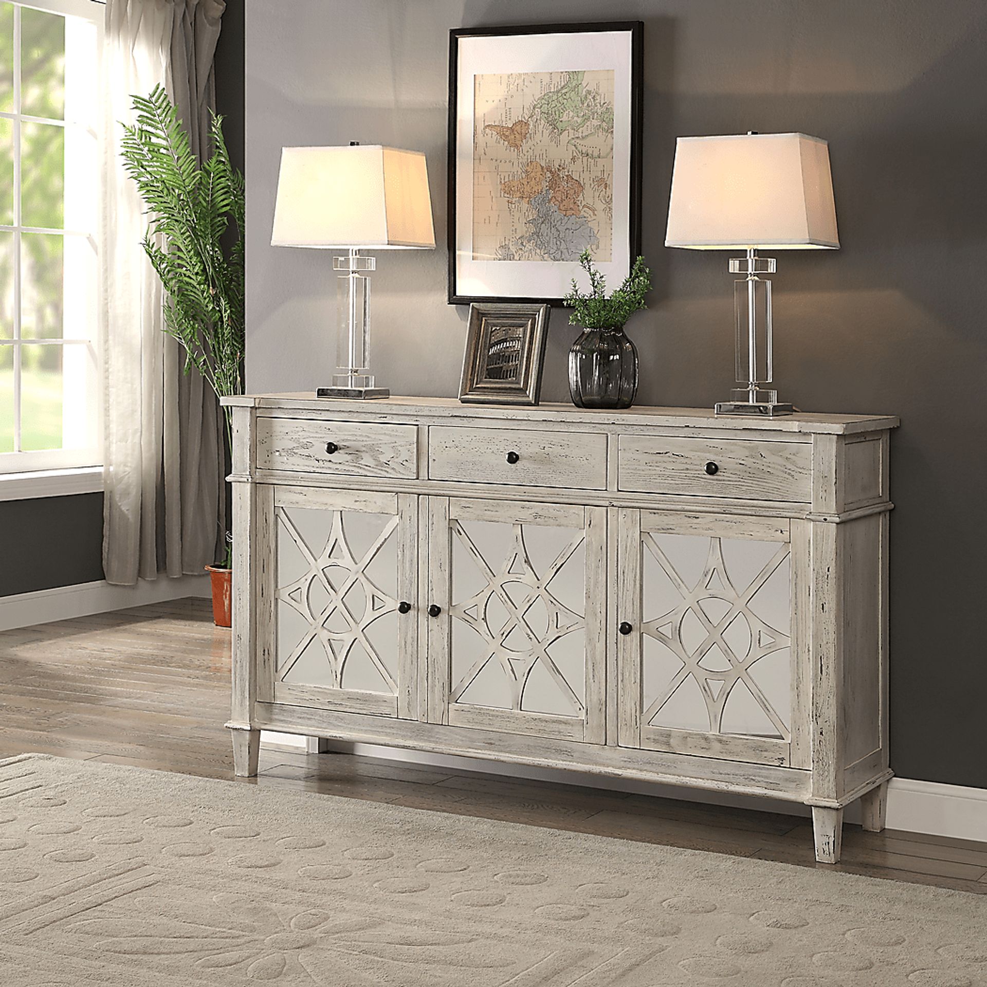 Luton White Credenza - Image 4