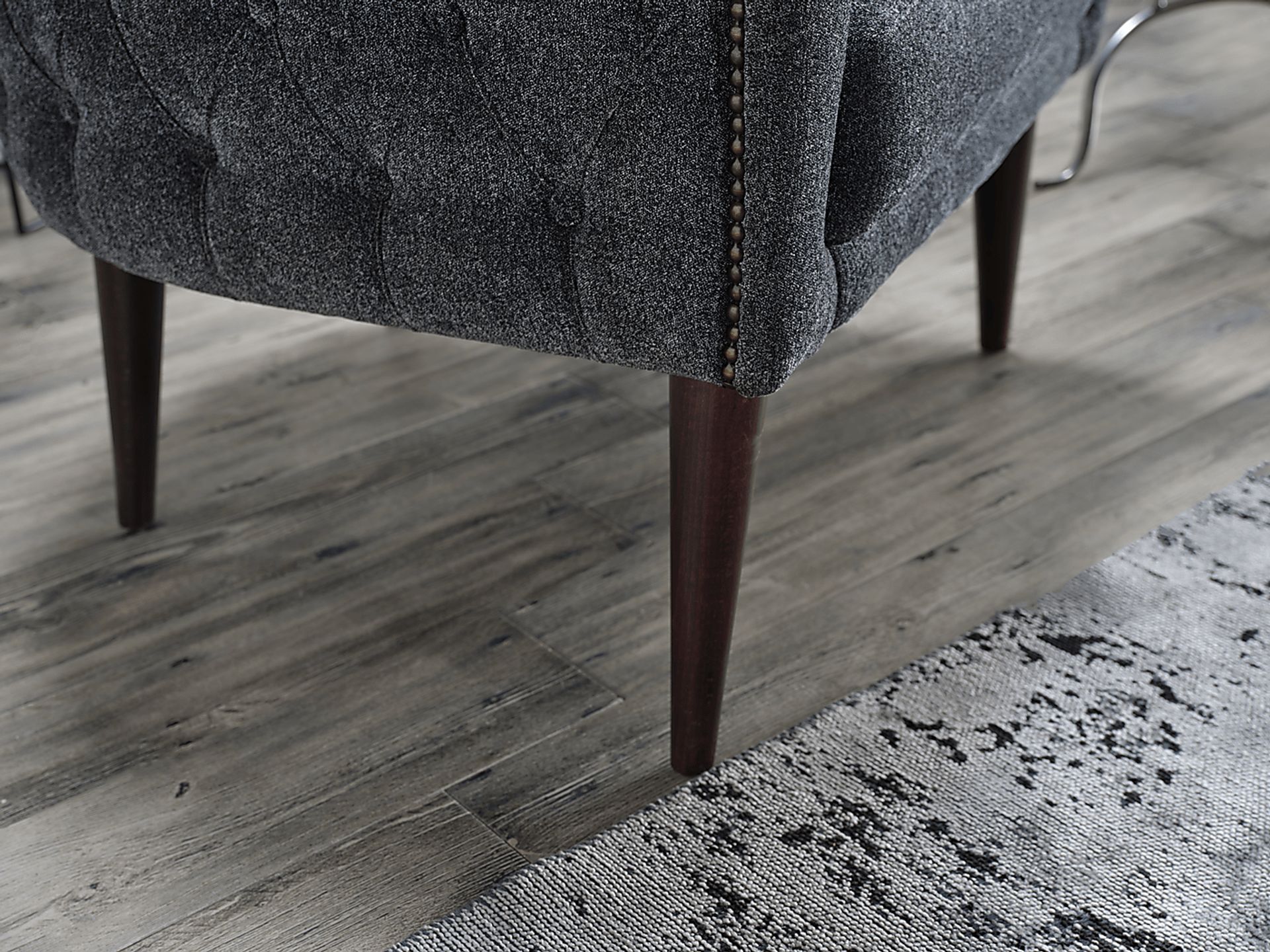 Luxberry Gray Accent Chair - Image 3