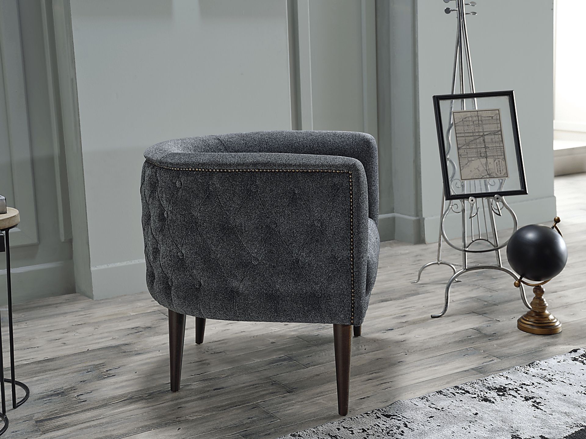 Luxberry Gray Accent Chair - Image 5
