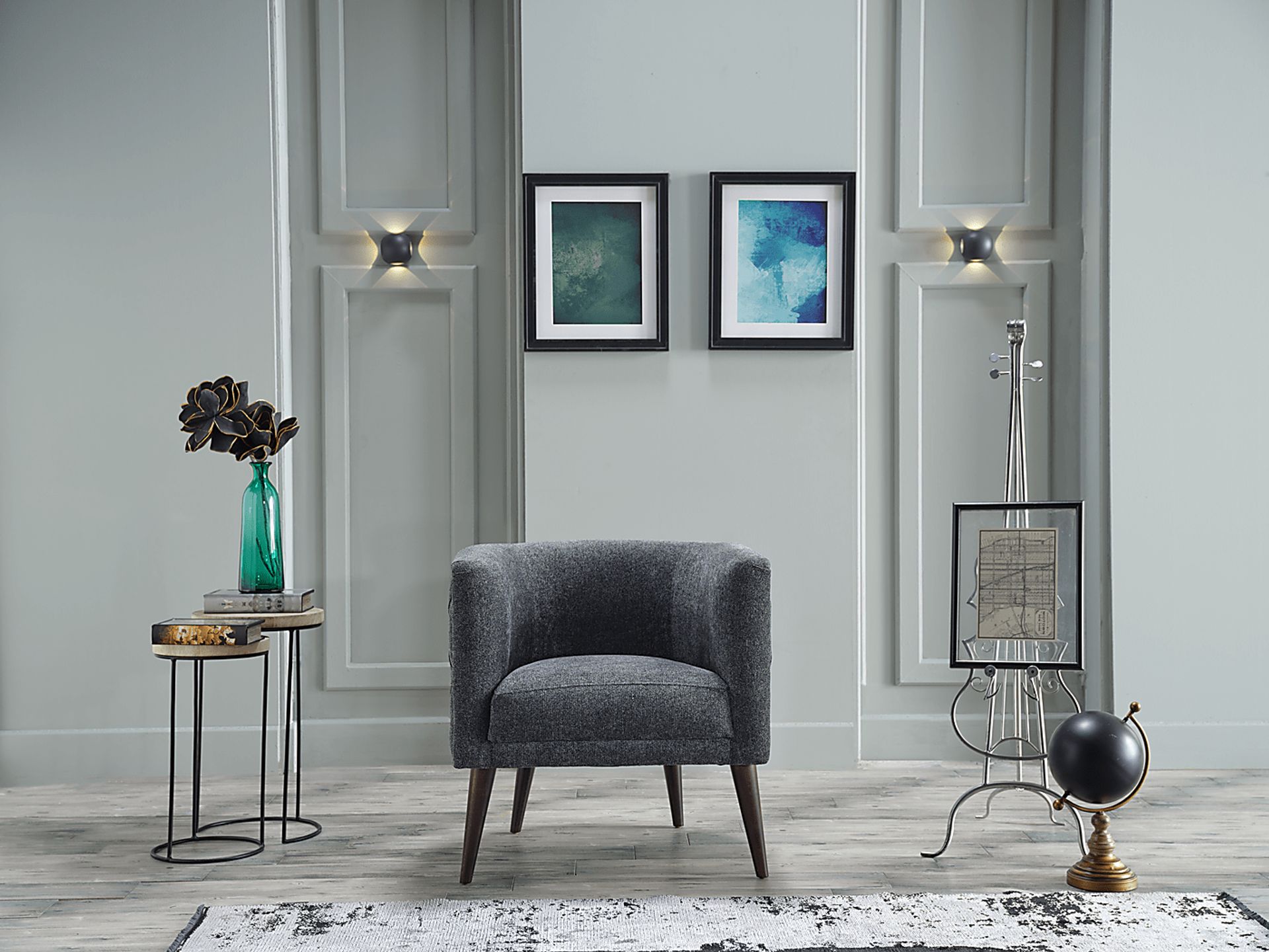 Luxberry Gray Accent Chair - Image 6