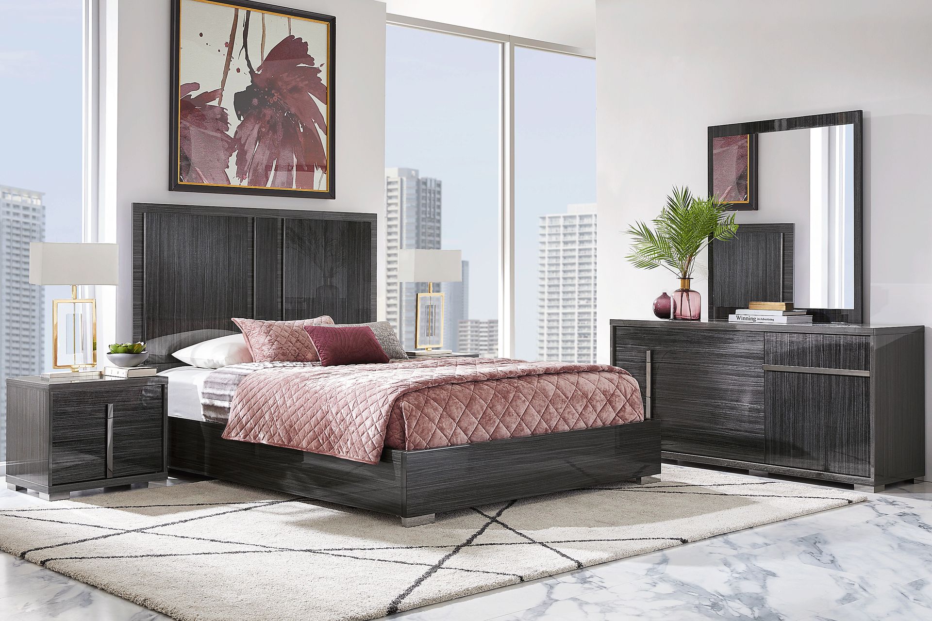Luxe Point Black Dresser - Image 2