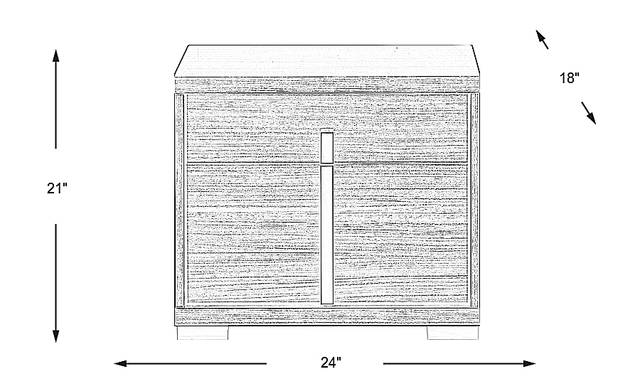 Dimension Image. Please refer to the Dimension Tab on this page for dimension details.