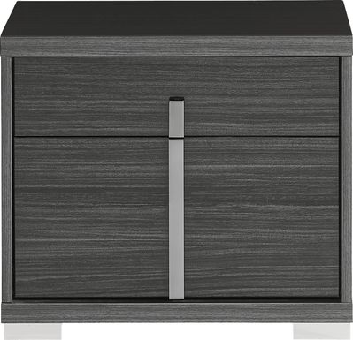 Luxe Point Black Nightstand