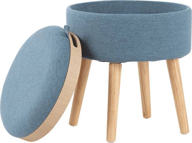 Luxomni Blue Accent Stool - Thumbnail - Image 5
