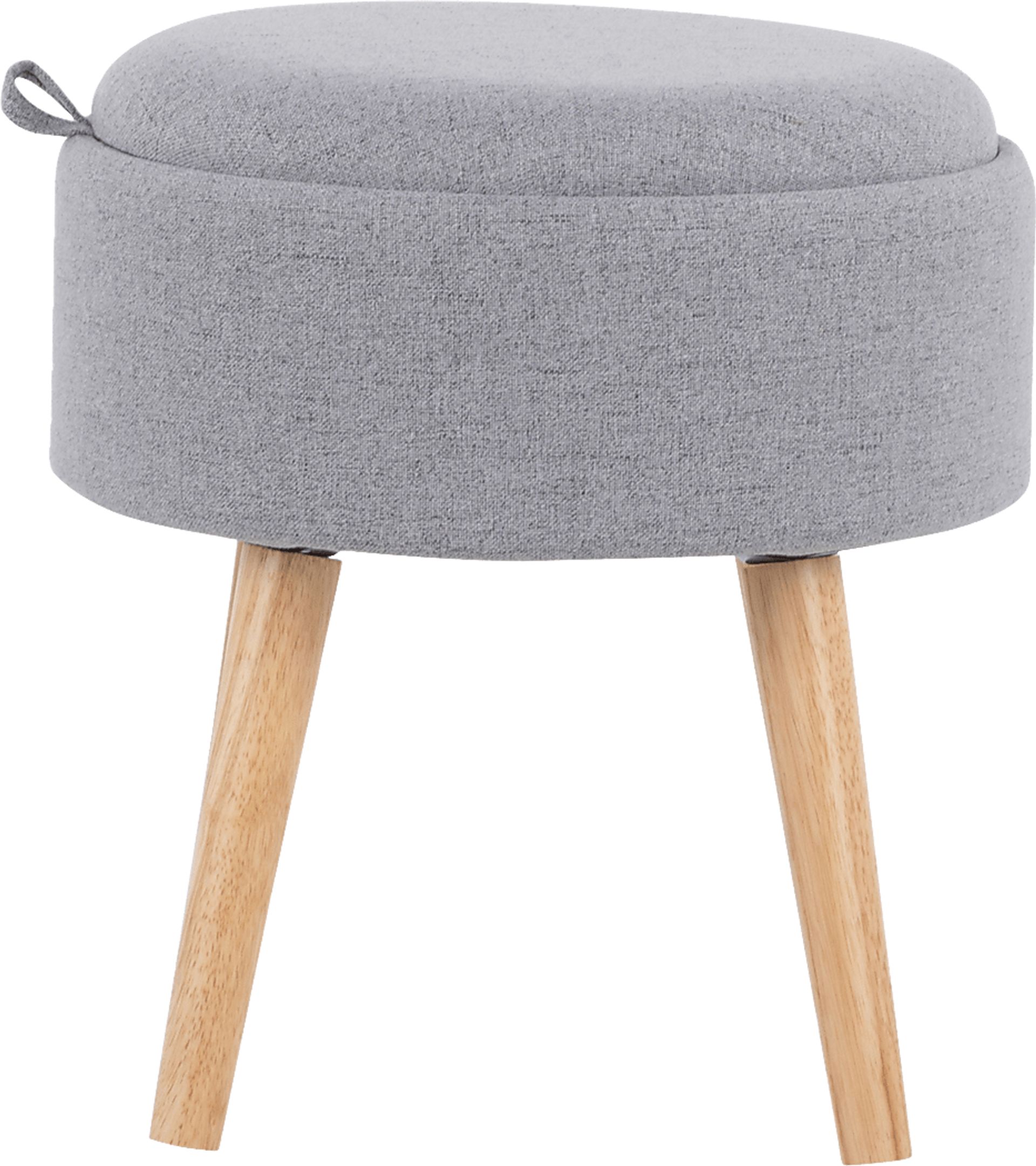 Luxomni Gray Accent Stool - Image 2