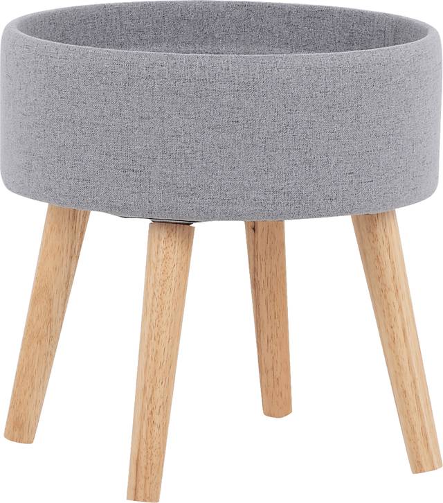 Luxomni Gray Accent Stool - Thumbnail - Image 6