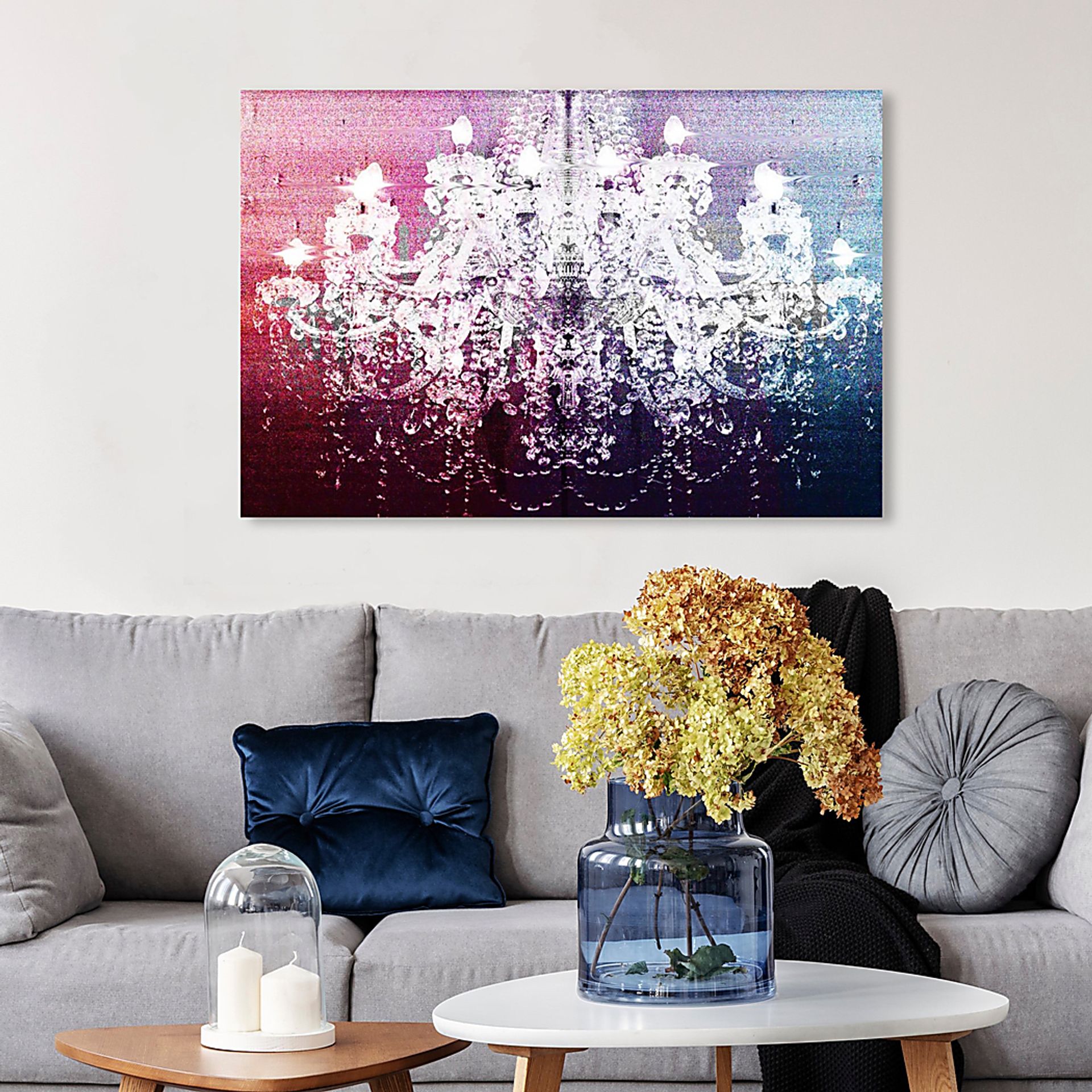 Luxurious Reveal Blue Artwork - Image 4