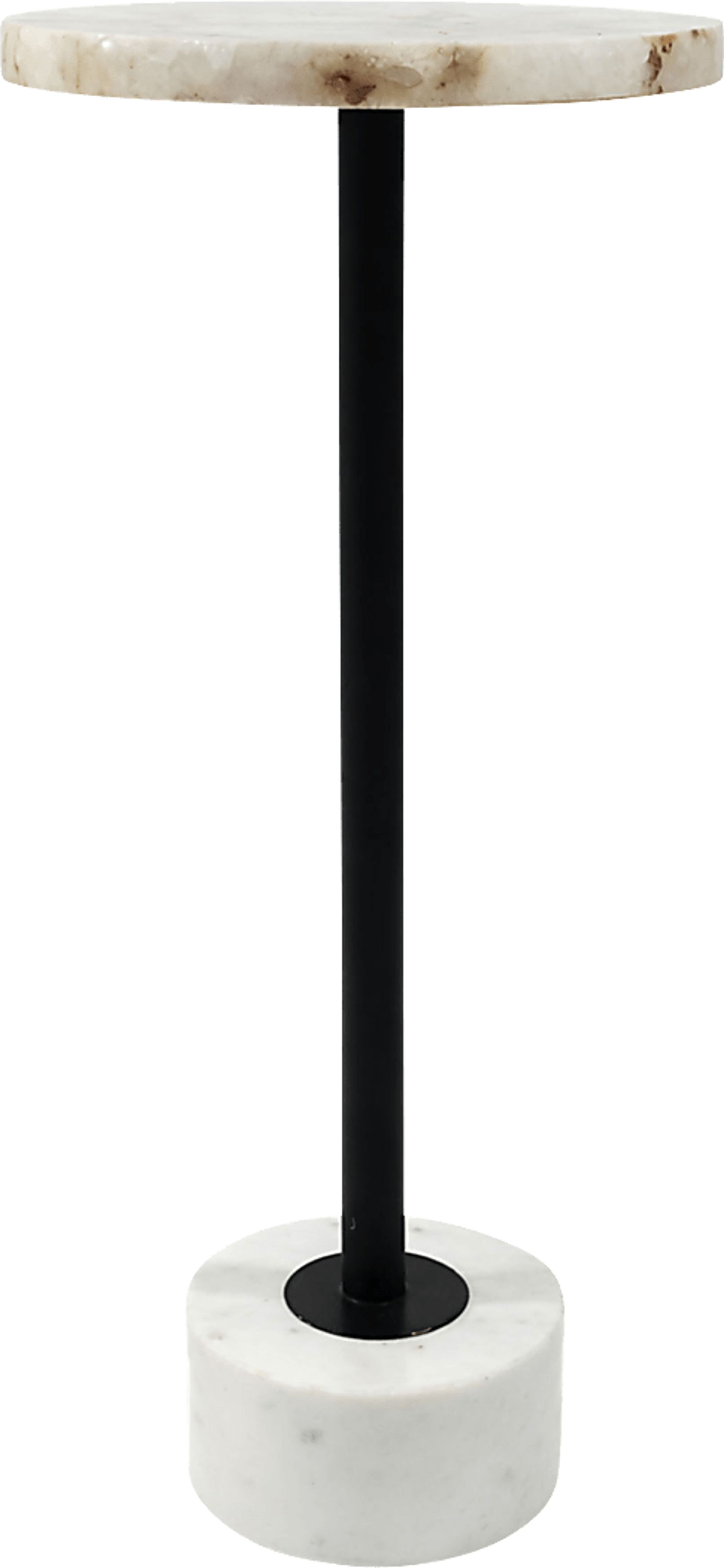Luzul Black/White Accent Table - Image 3