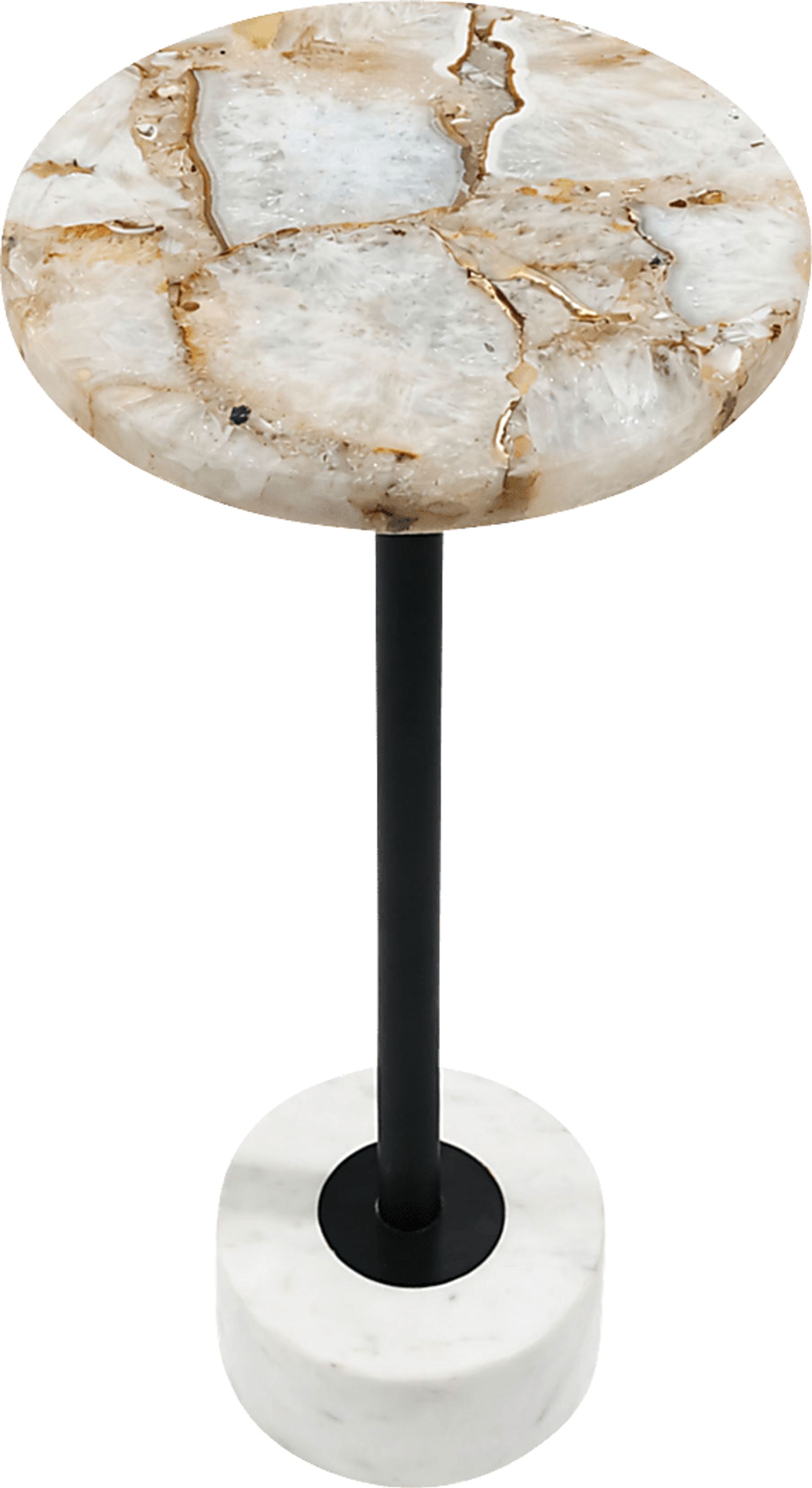 Luzul Black/White Accent Table - Image 4
