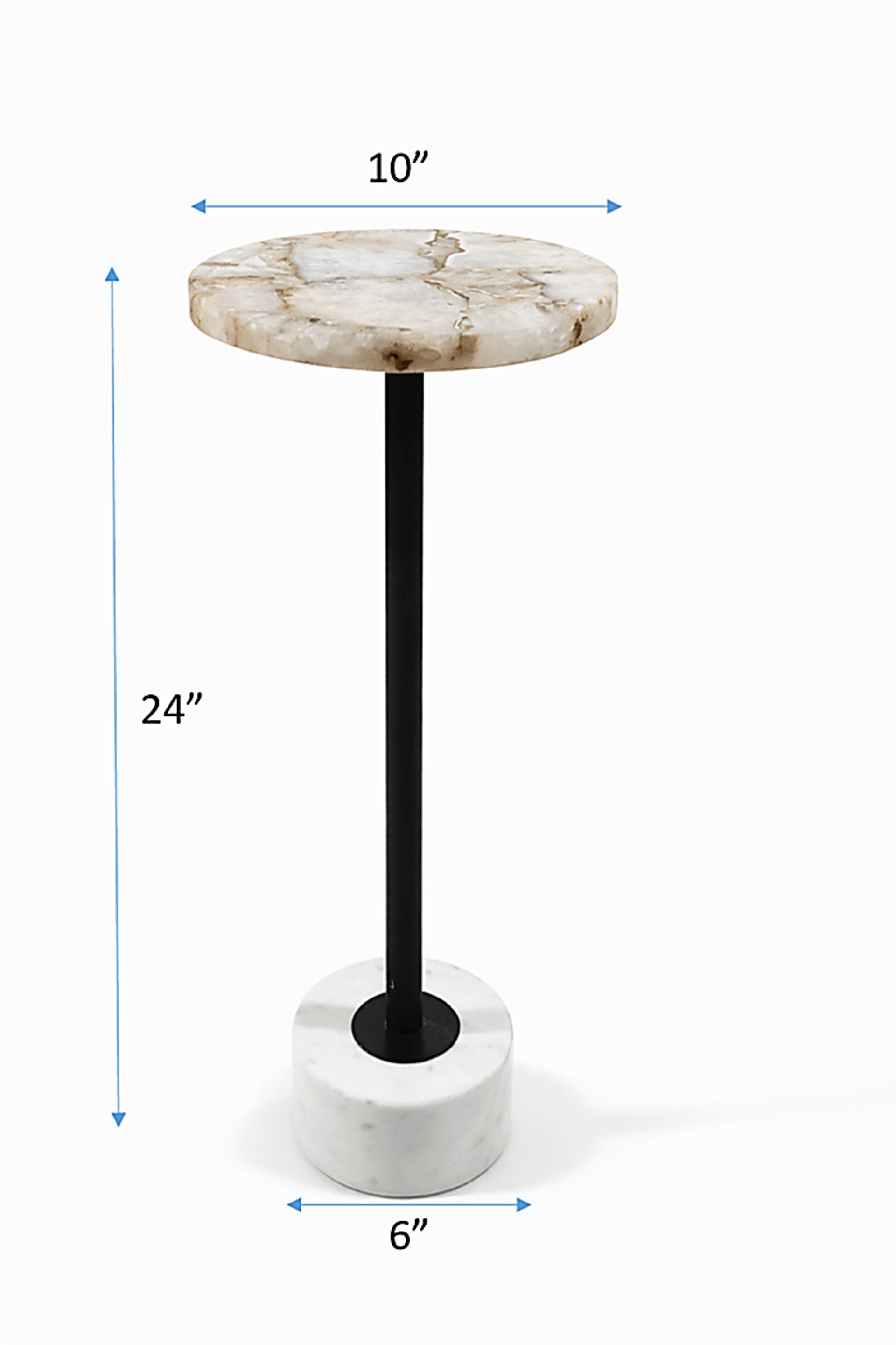 Luzul Black/White Accent Table - Image 7