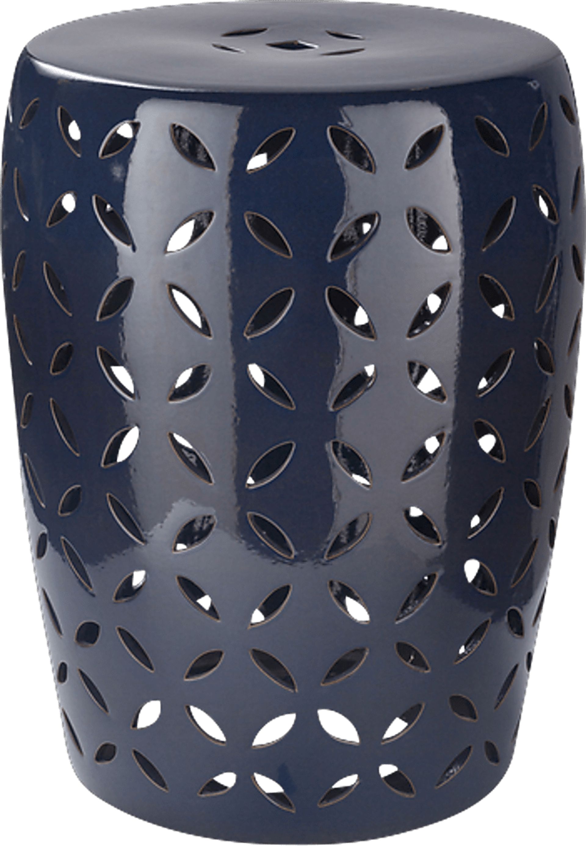 Lwandle Navy Outdoor Stool - Image 1