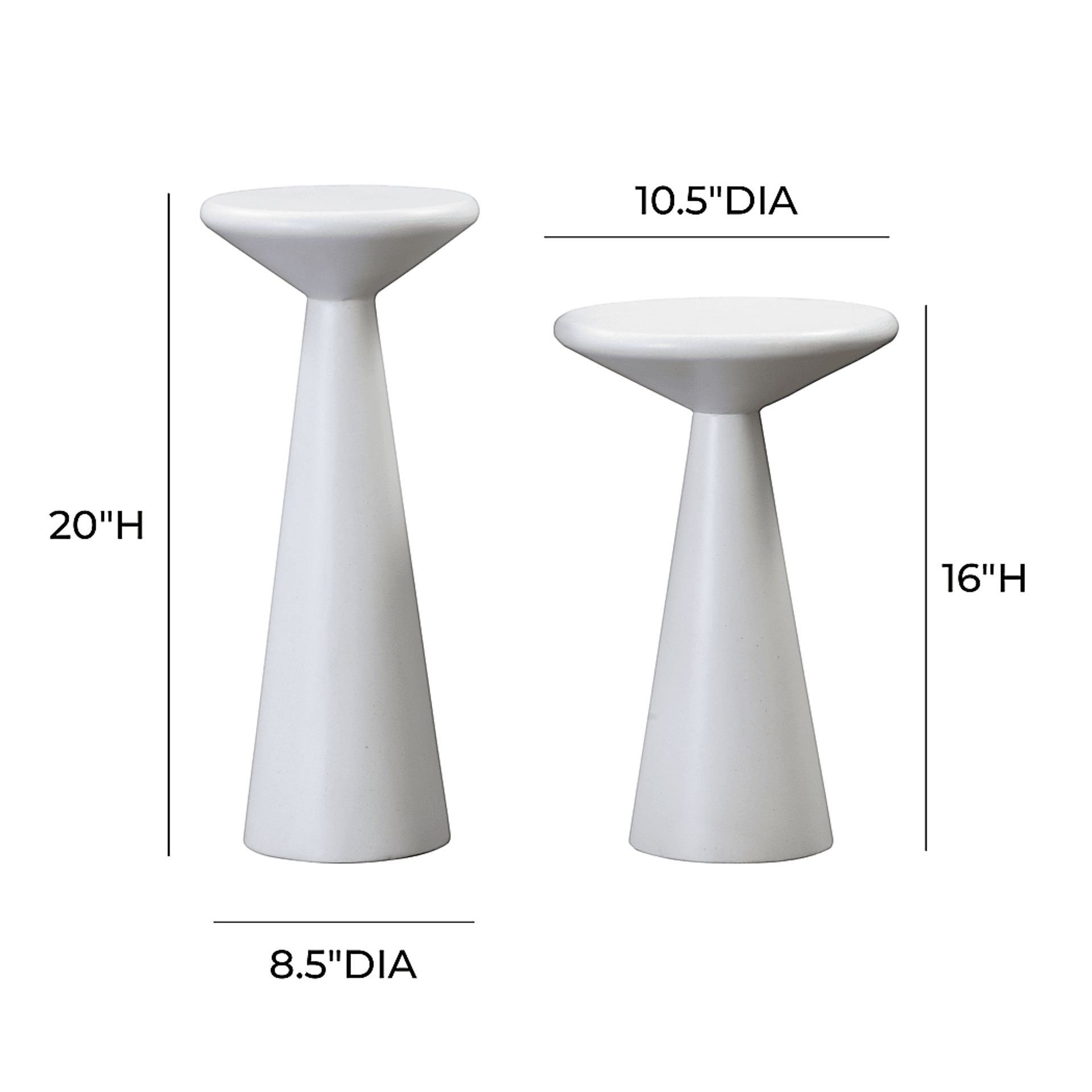 Lyana White Accent Table, Set of 2 - Image 6
