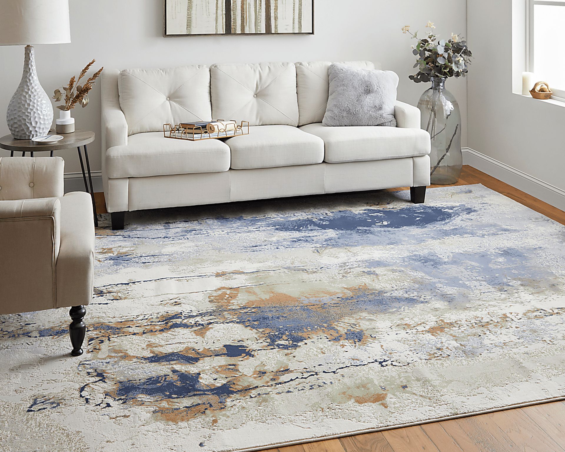 Lyari Blue 3'10 x 6' Rug - Image 7