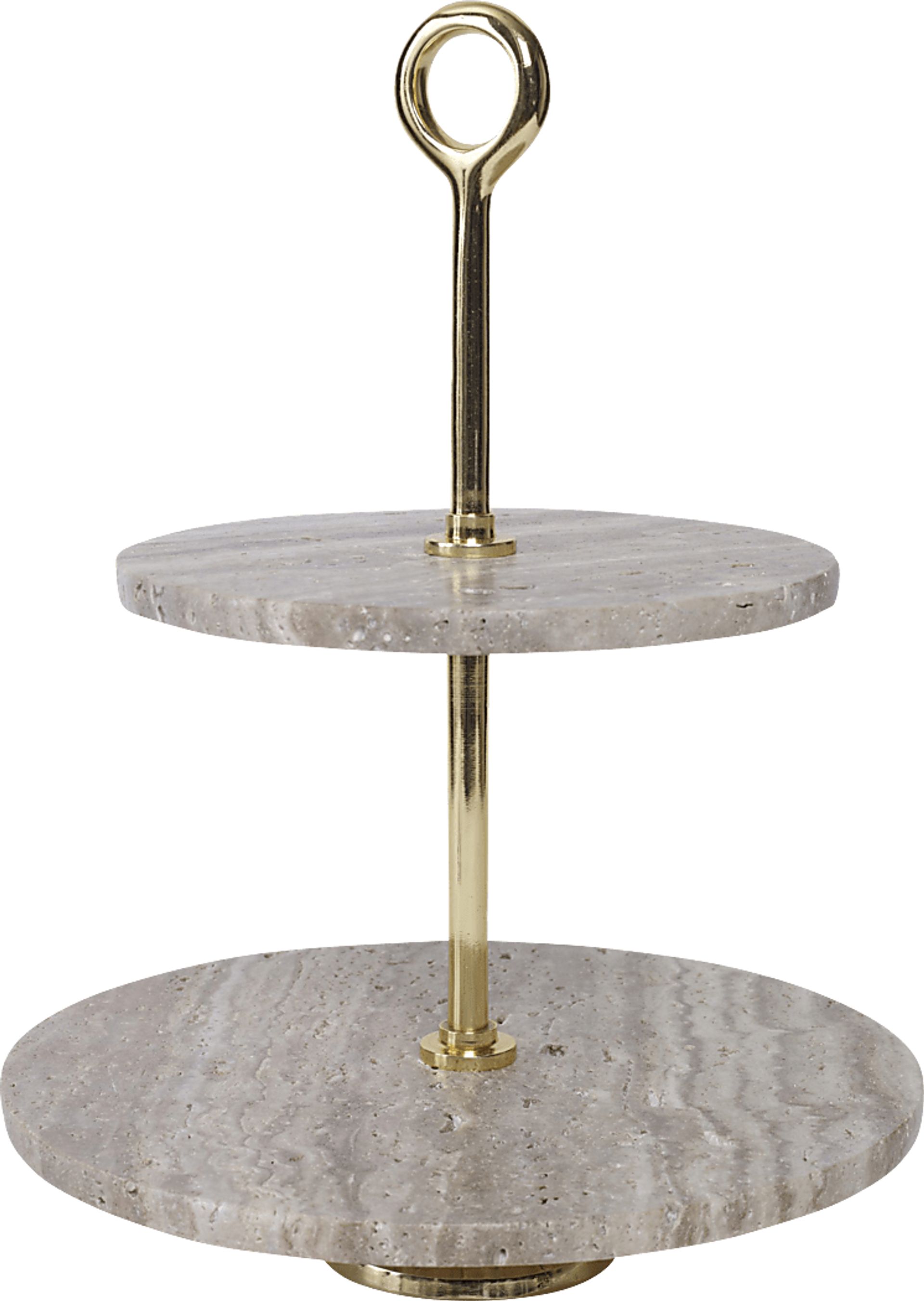 Lybert Brown Tiered Stand - Image 1