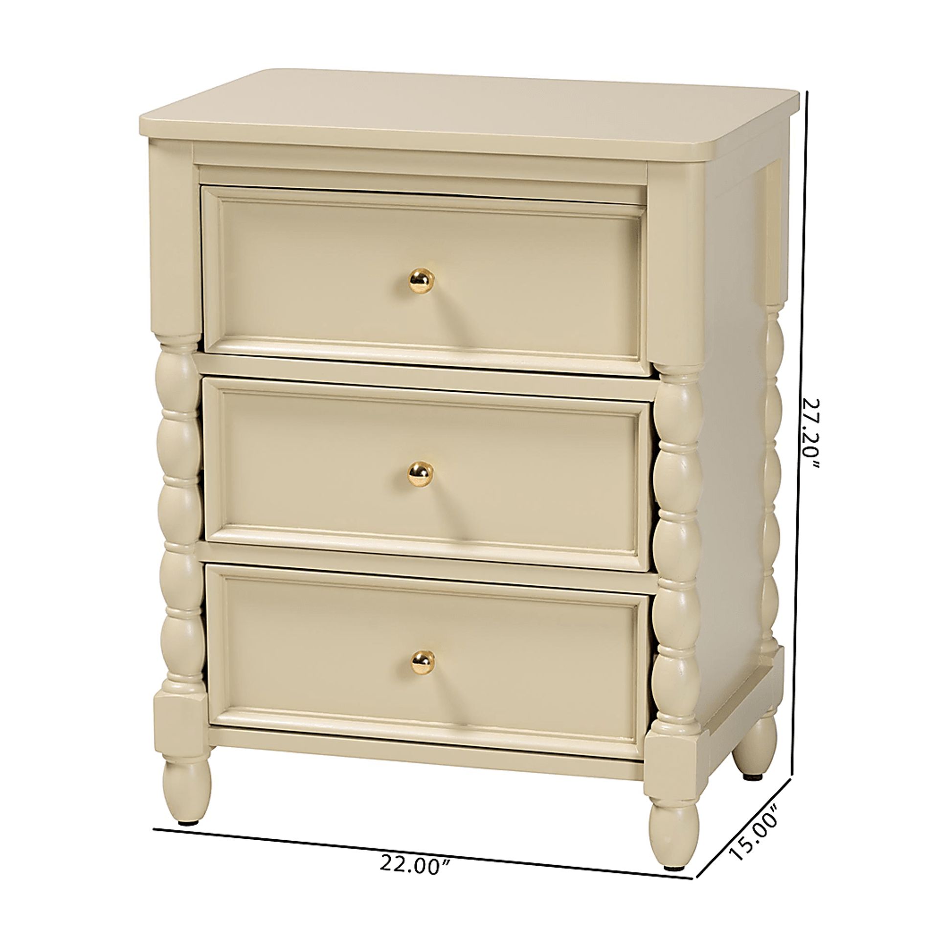 Lycui Beige Nightstand - Image 5