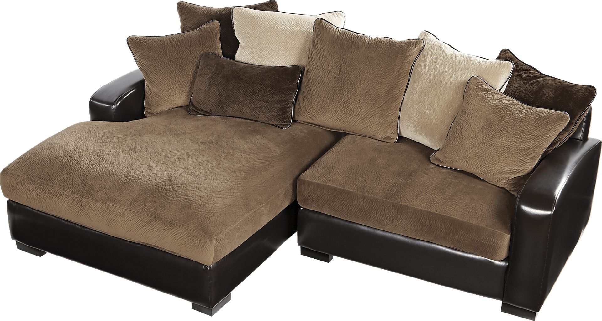 Lydell Mocha 2 Pc Sectional - Image 1
