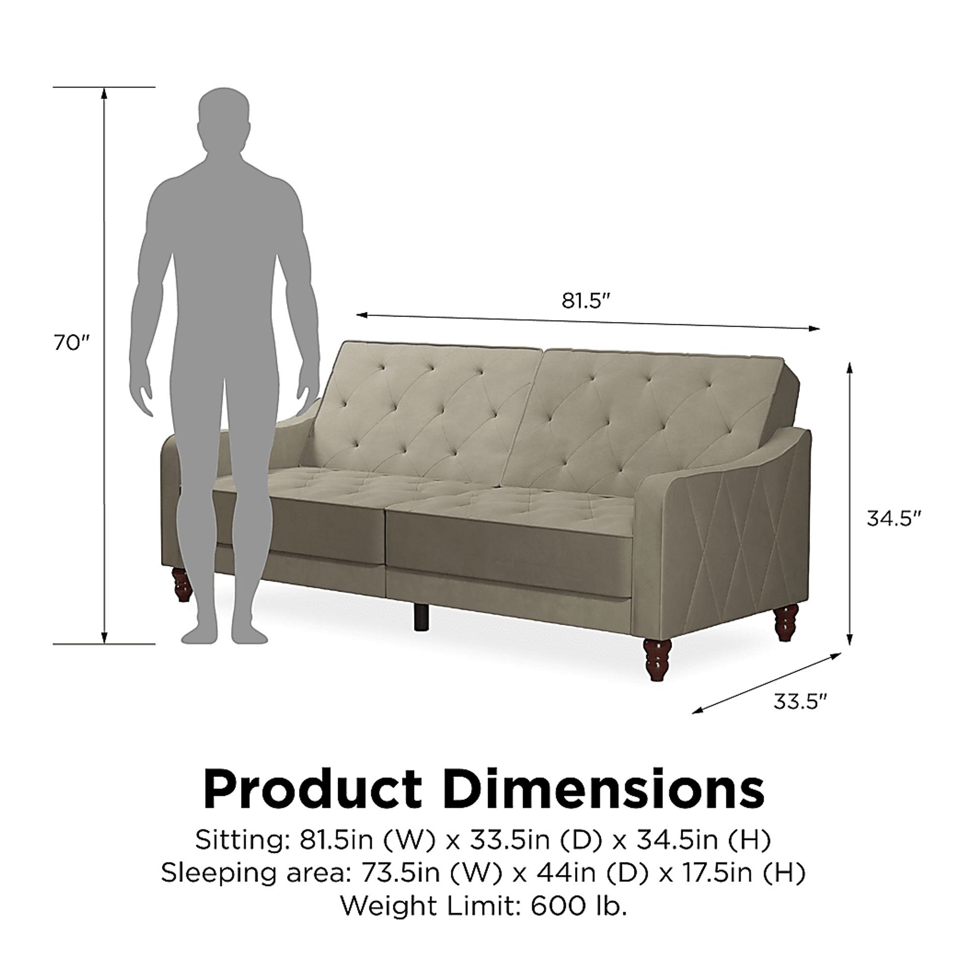 Lydra Beige Futon - Image 13