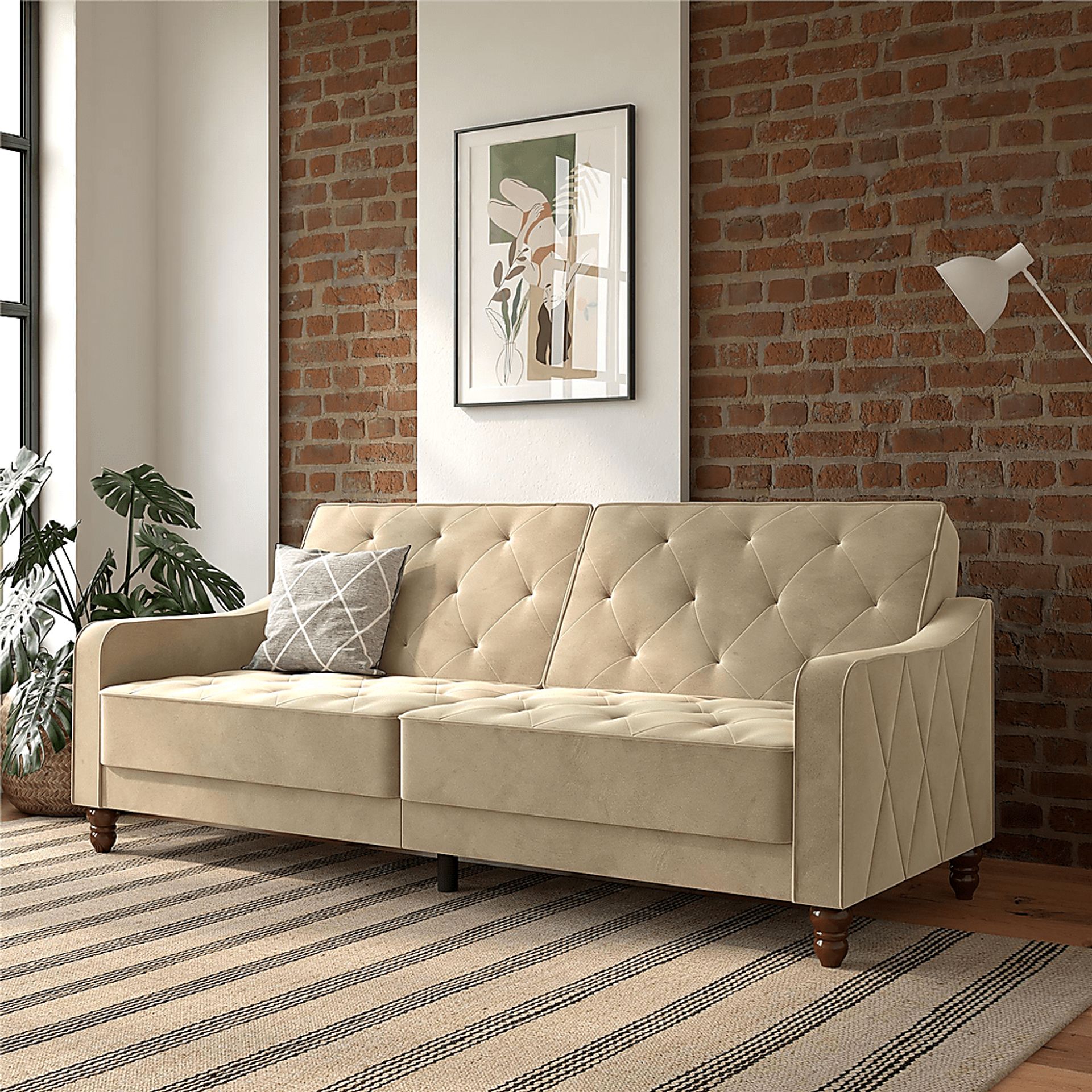 Lydra Beige Futon - Image 2