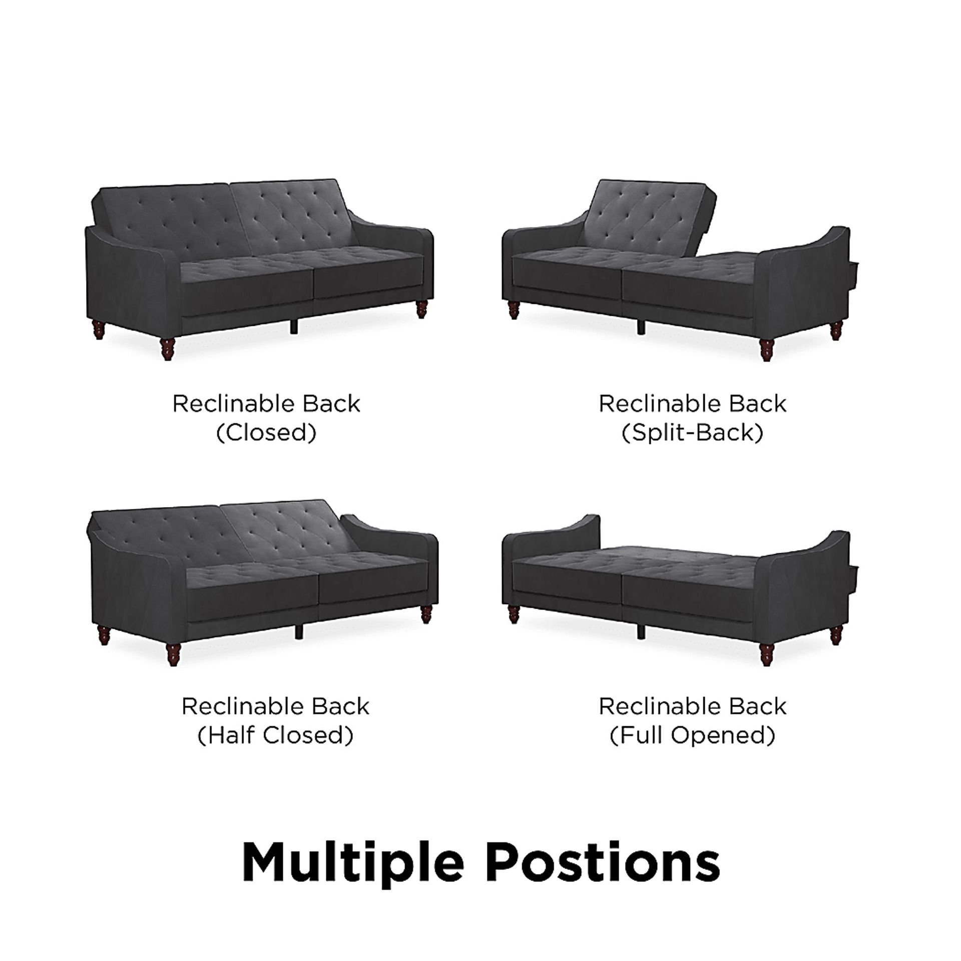 Lydra Gray Futon - Image 9