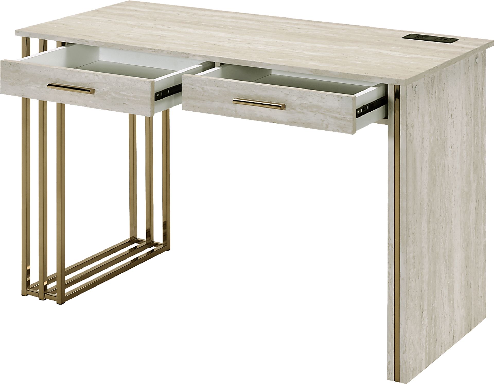 Lyedia White Desk - Image 3