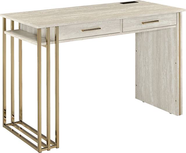 Lyedia White Desk - Thumbnail - Image 1