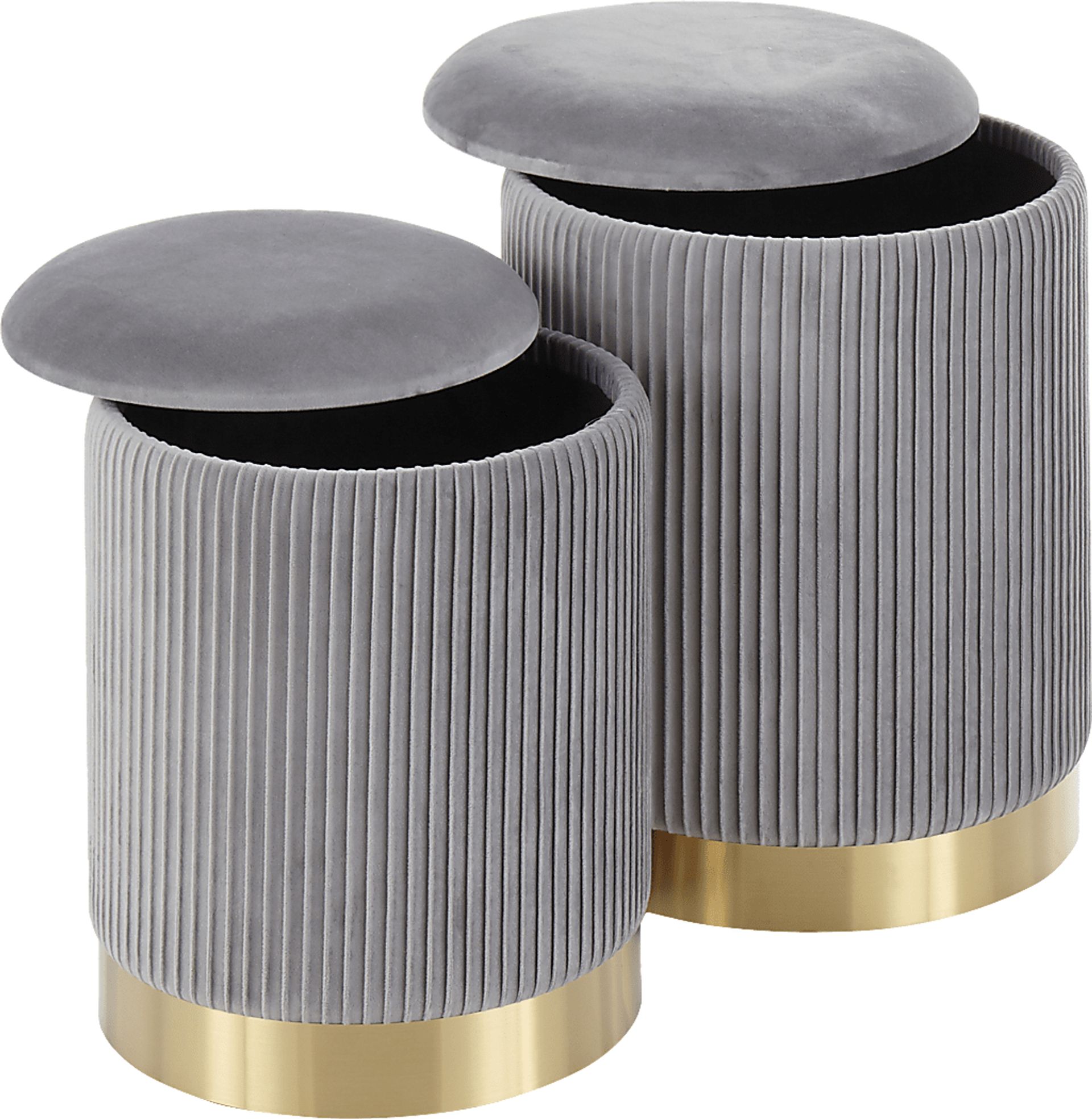 Lyerly Gray Ottoman, Set of 2 - Image 3