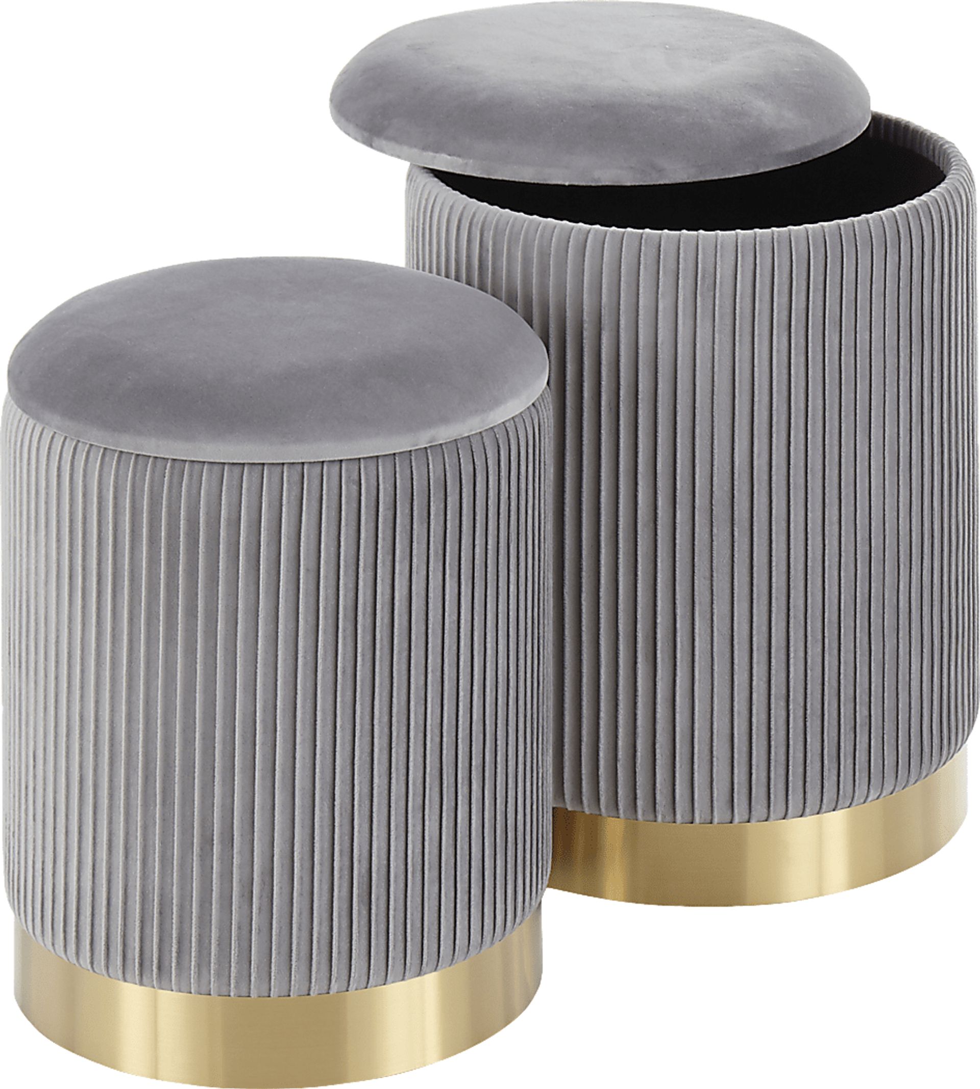 Lyerly Gray Ottoman, Set of 2 - Image 4
