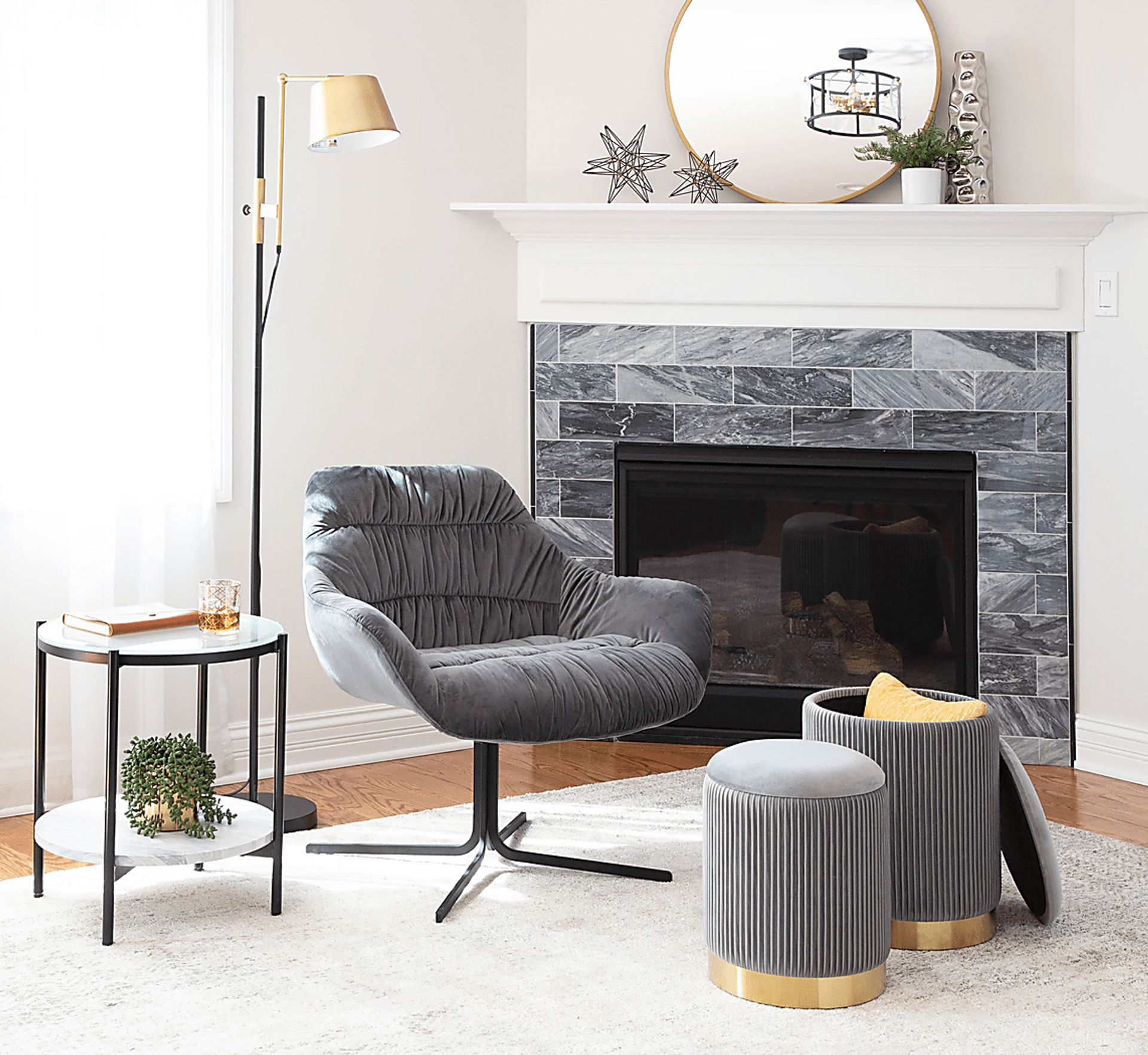 Lyerly Gray Ottoman, Set of 2 - Image 8