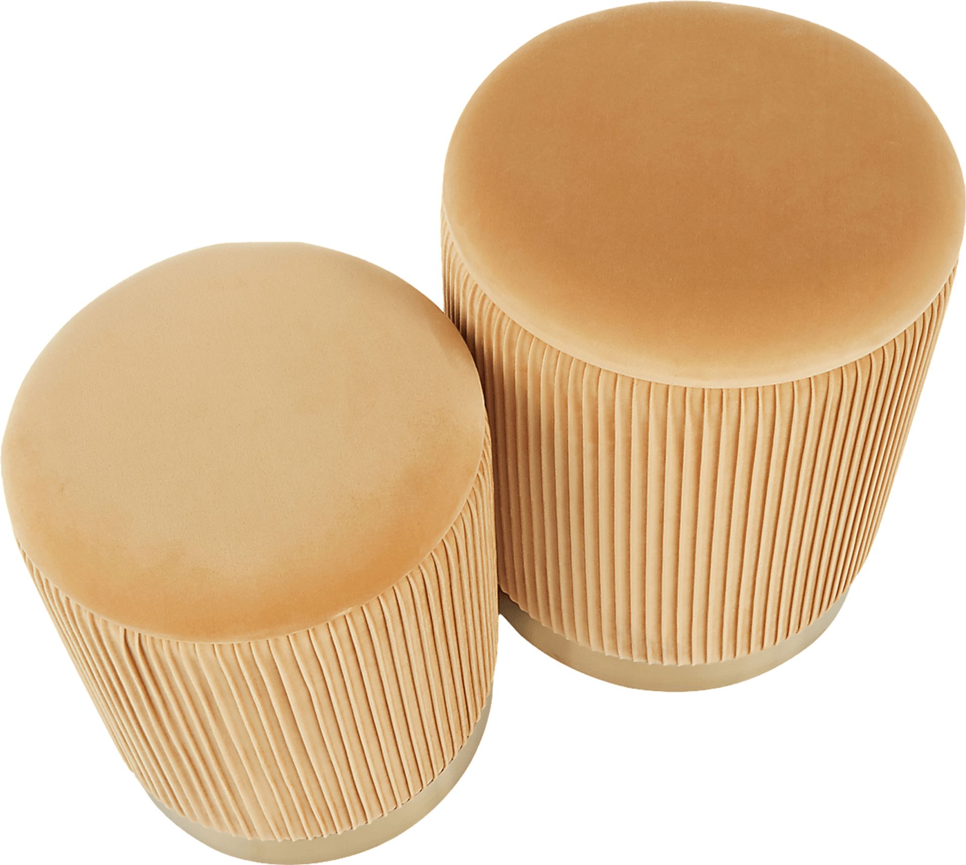 Lyerly Orange Ottoman, Set of 2 - Image 5