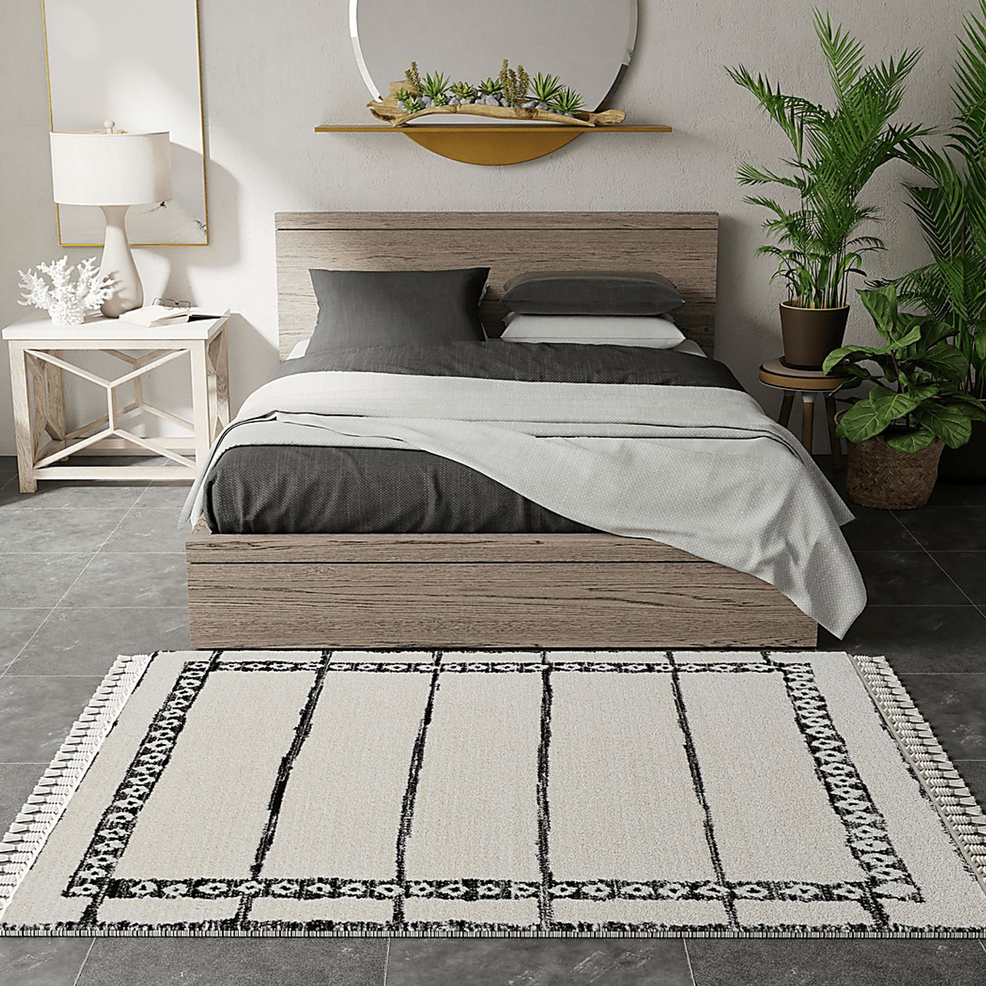 Lykol White/Black 8'3 x 10' Rug - Image 2