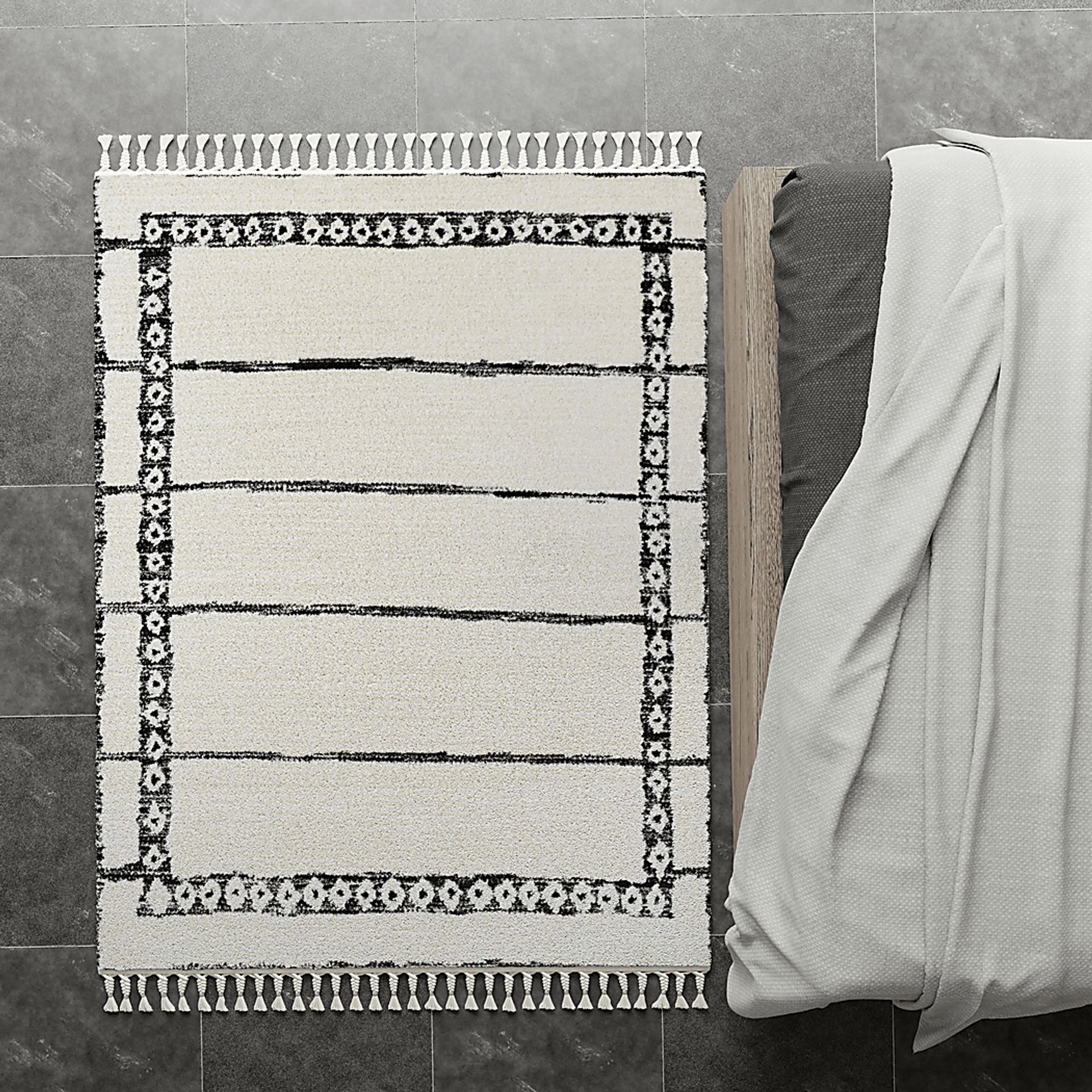 Lykol White/Black 8'3 x 10' Rug - Image 5