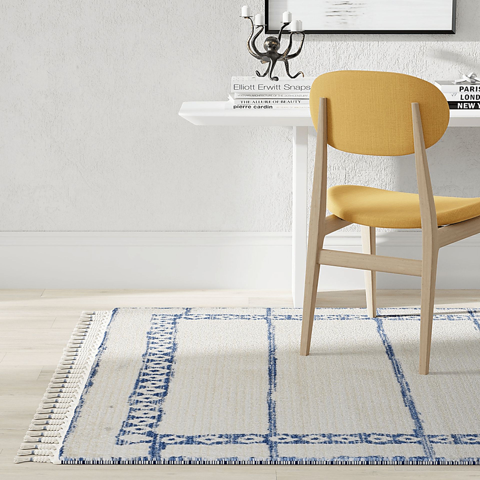 Lykol White/Blue 8'3 x 10' Rug - Image 3
