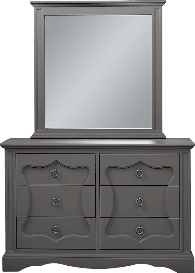 Lyla Charcoal Dresser & Mirror Set - Thumbnail - Image 1